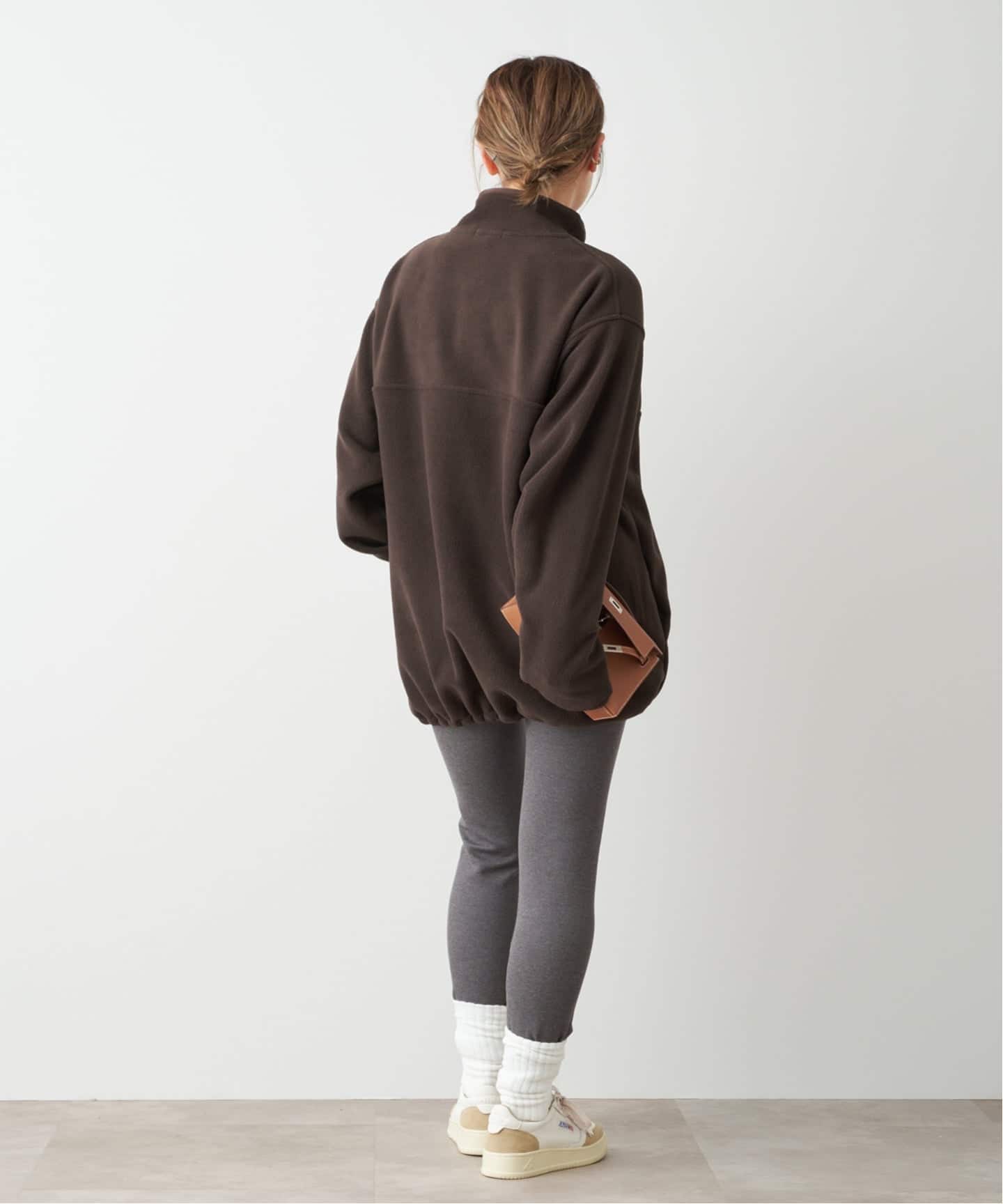 ドゥーズィエムクラス★BTN Half Zipブラウン フリース美品 BTN Half Zip フリース（その他トップス）｜Deuxieme Classe