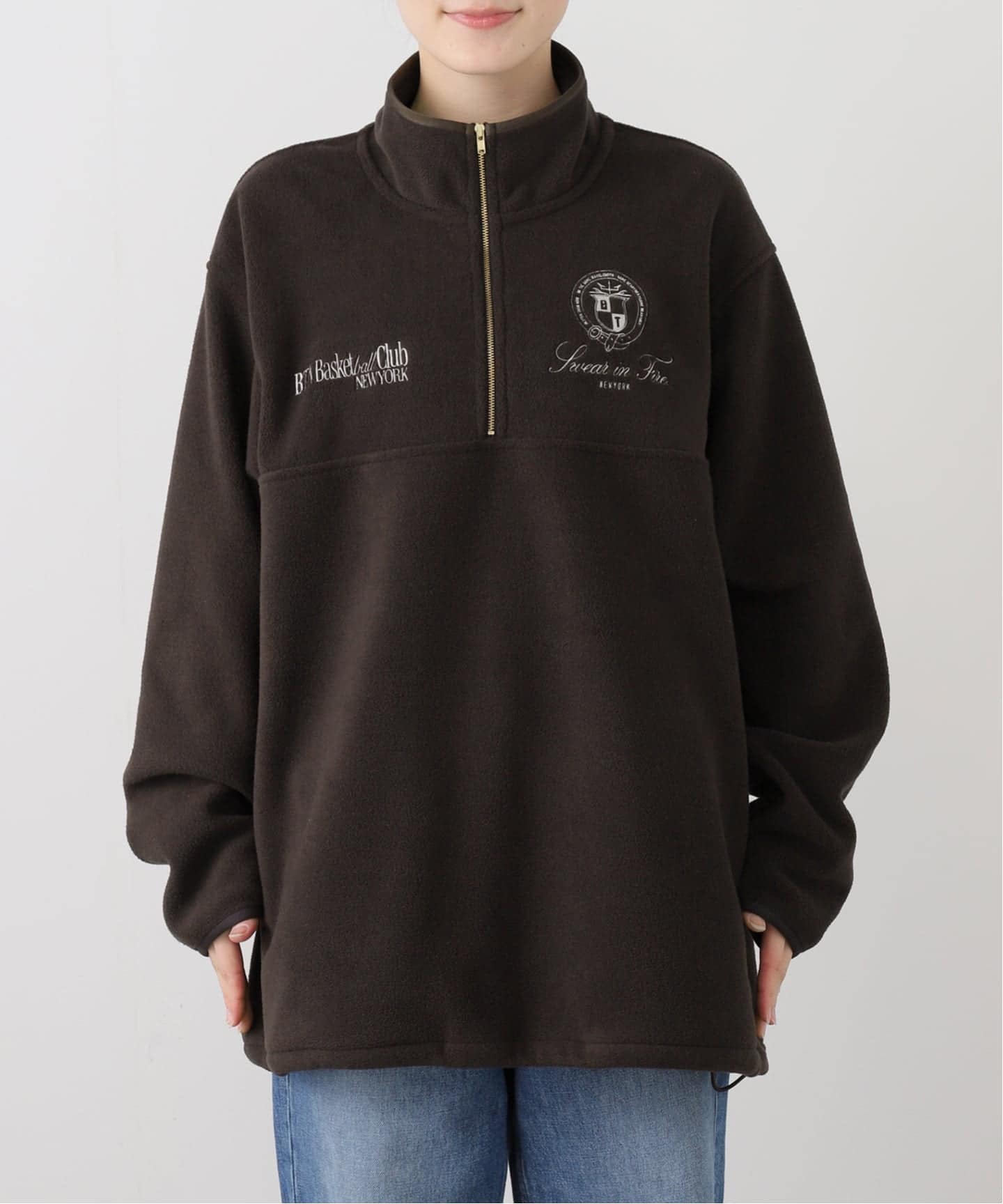 BTN Half Zip フリース（その他トップス）｜Deuxieme Classe