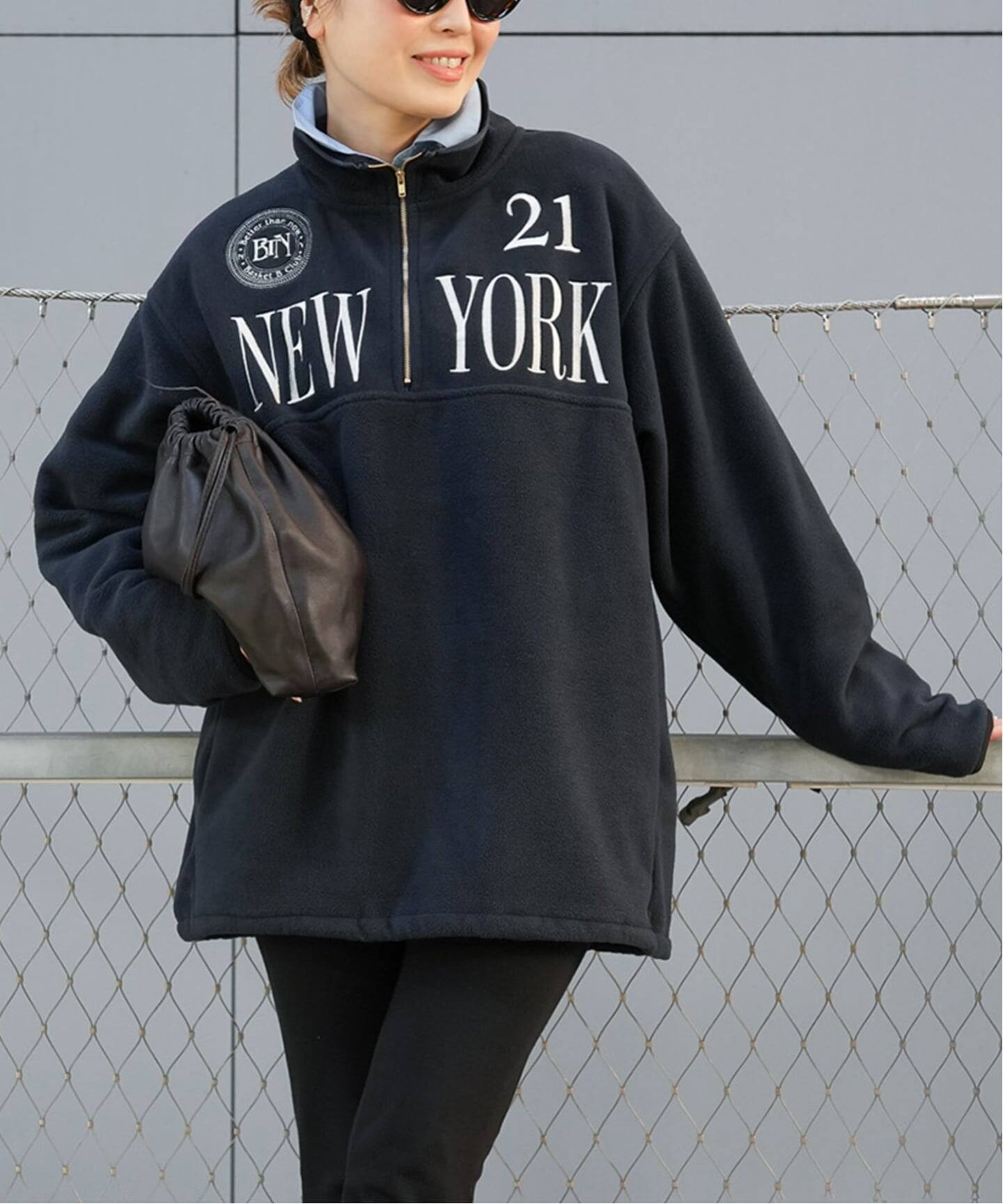 BTN Half Zip フリース（その他トップス）｜Deuxieme Classe 