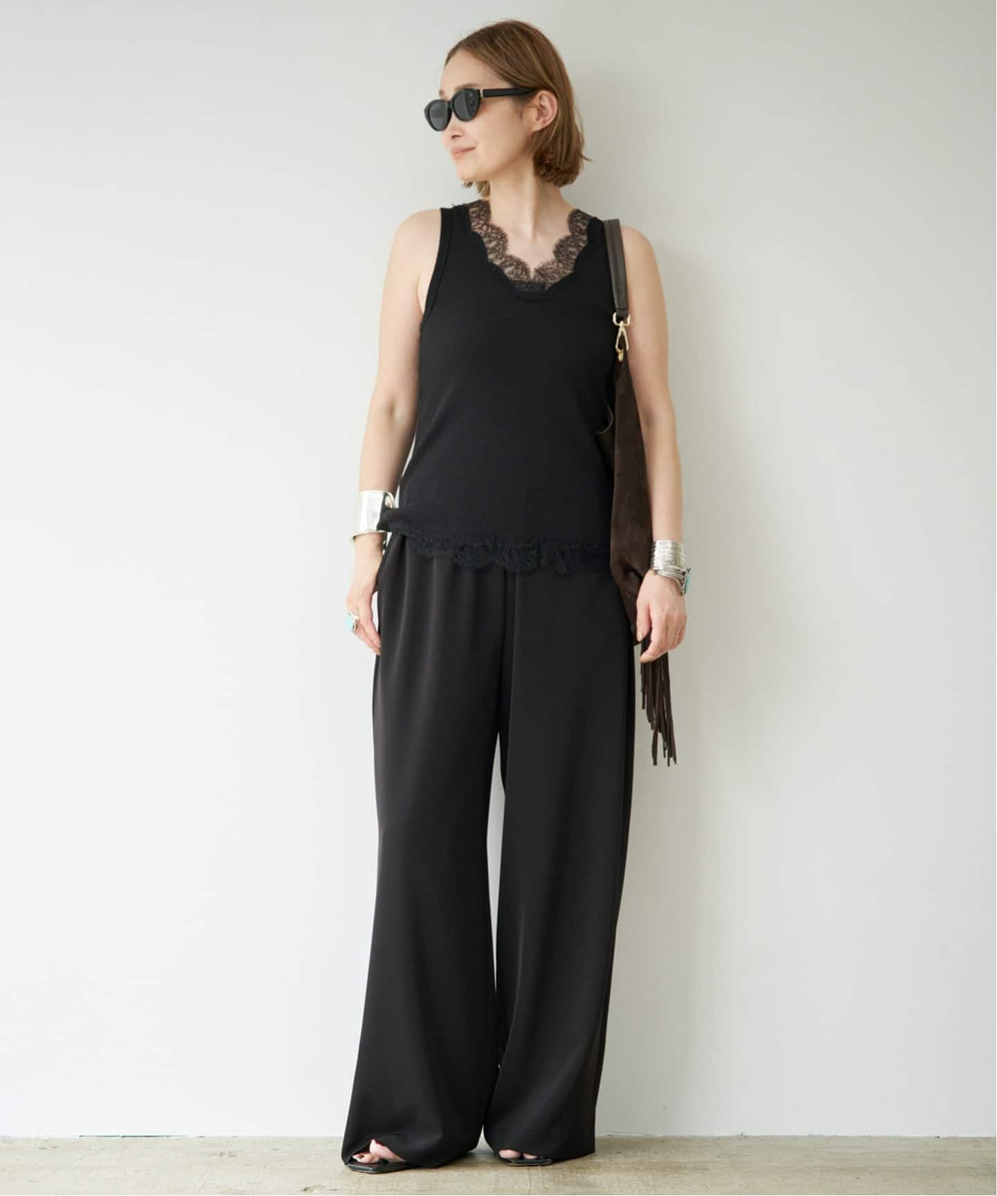 Lace Rib タンクトップ（タンクトップ）｜Deuxieme Classe