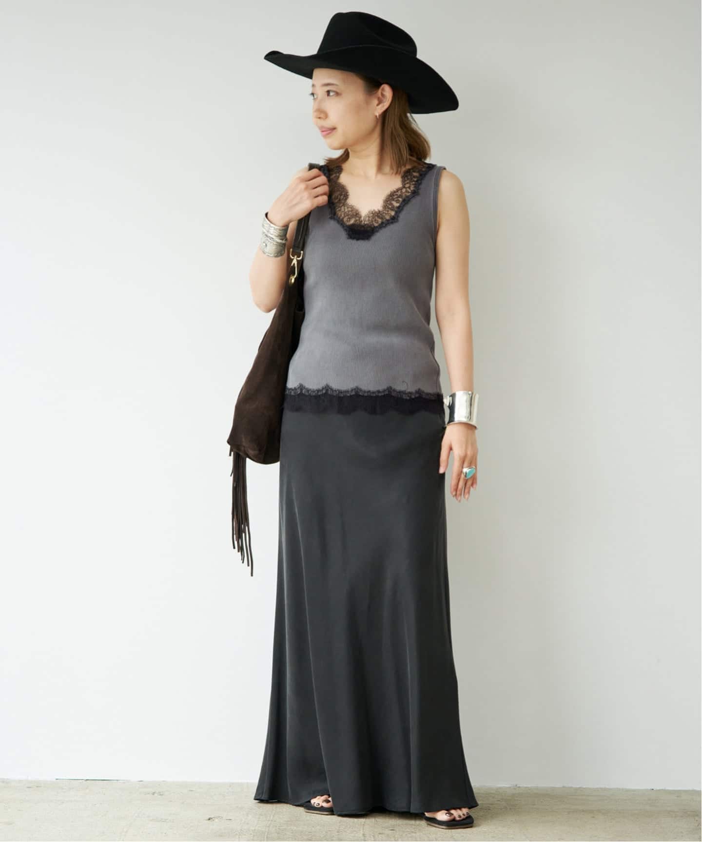 Lace Rib タンクトップ（タンクトップ）｜Deuxieme Classe