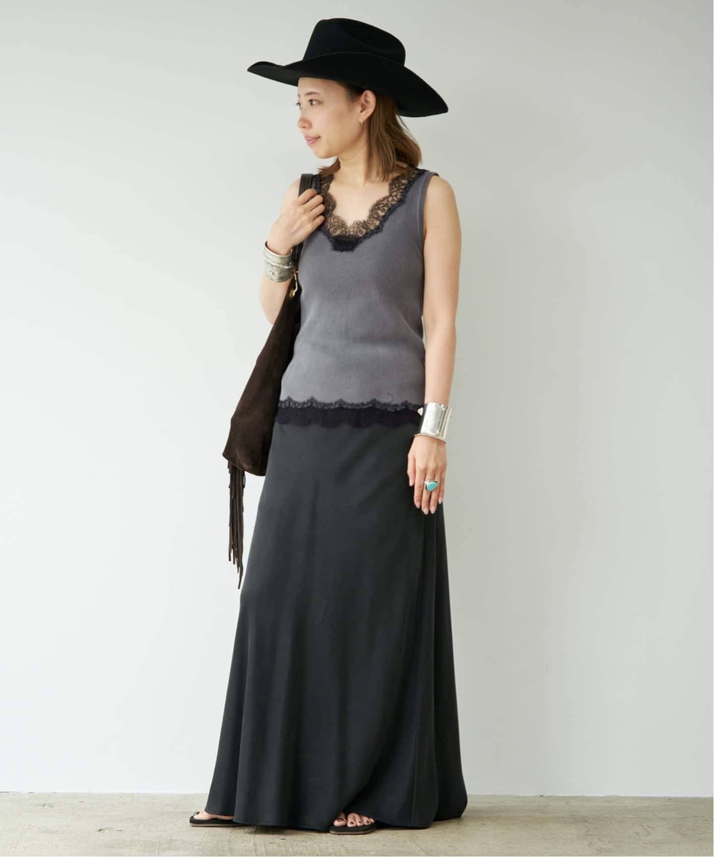 Lace Rib タンクトップ（タンクトップ）｜Deuxieme Classe