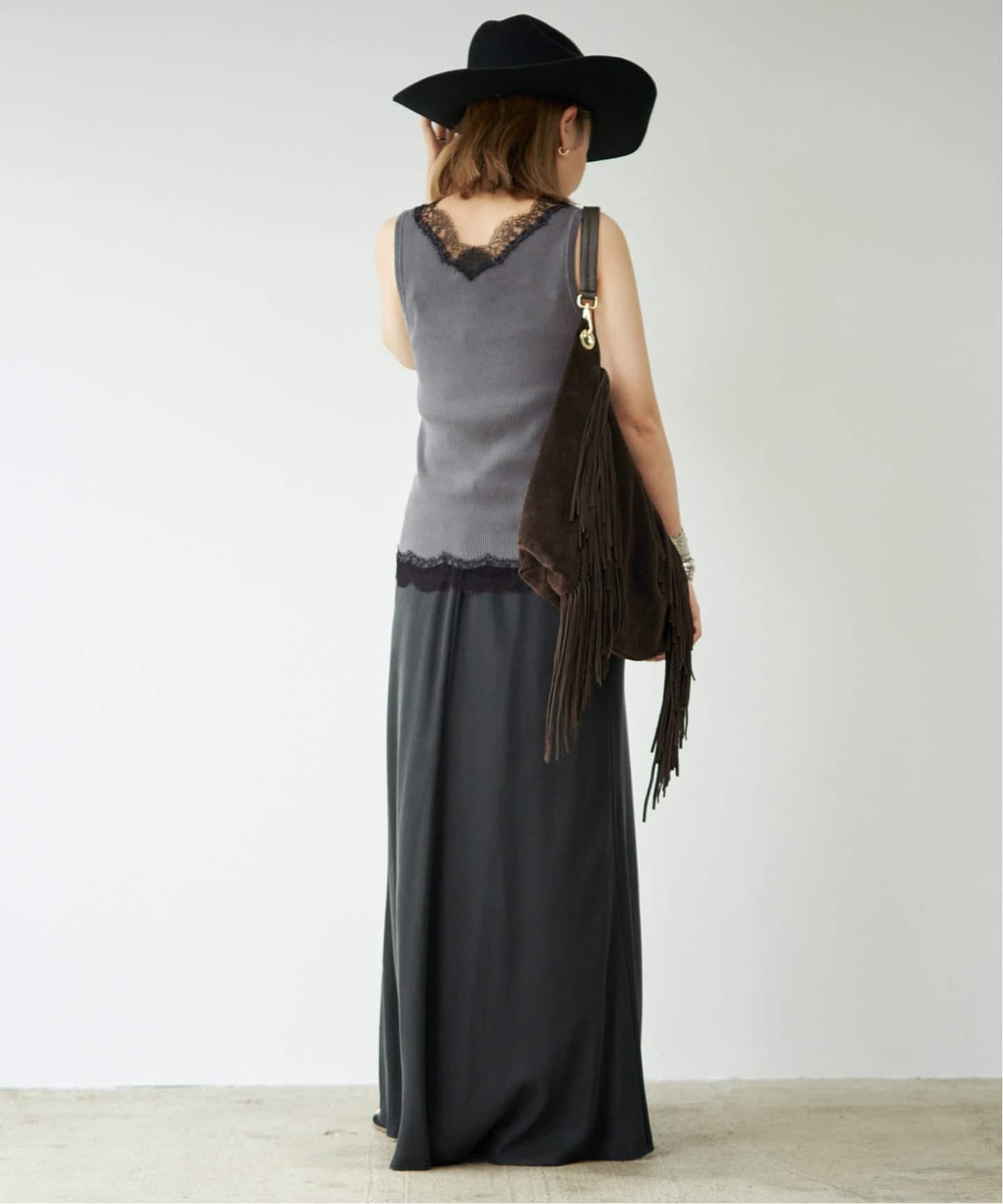 Lace Rib タンクトップ（タンクトップ）｜Deuxieme Classe