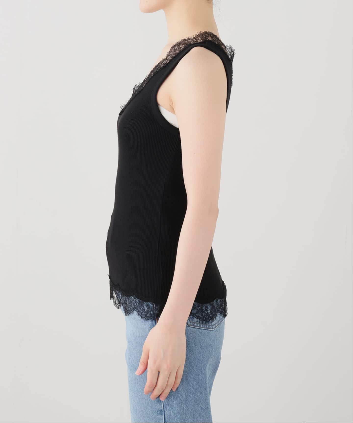 Lace Rib タンクトップ（タンクトップ）｜Deuxieme Classe
