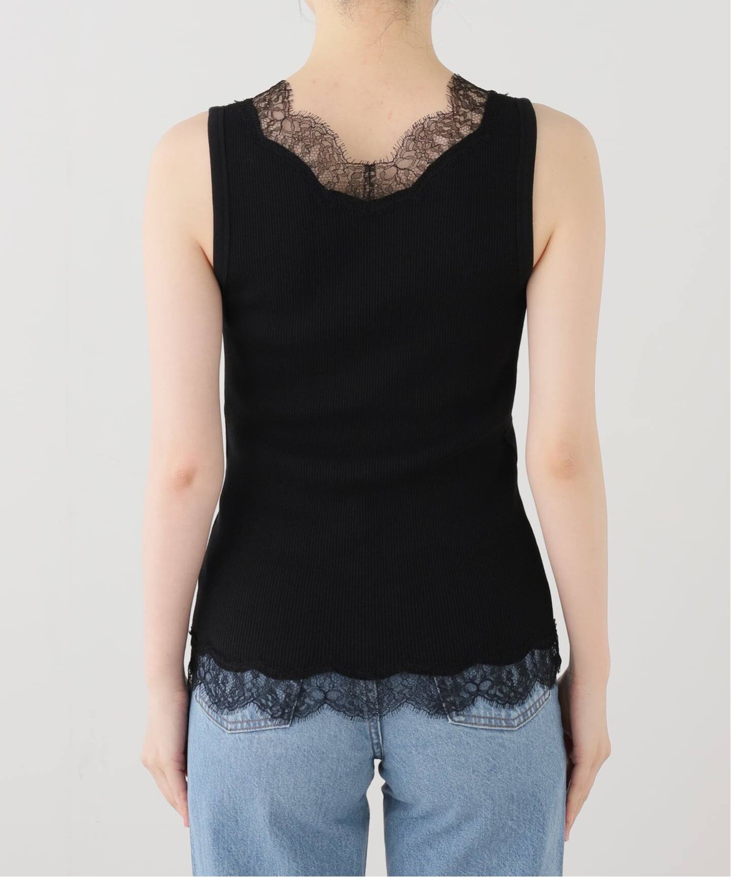 Lace Rib タンクトップ（タンクトップ）｜Deuxieme Classe
