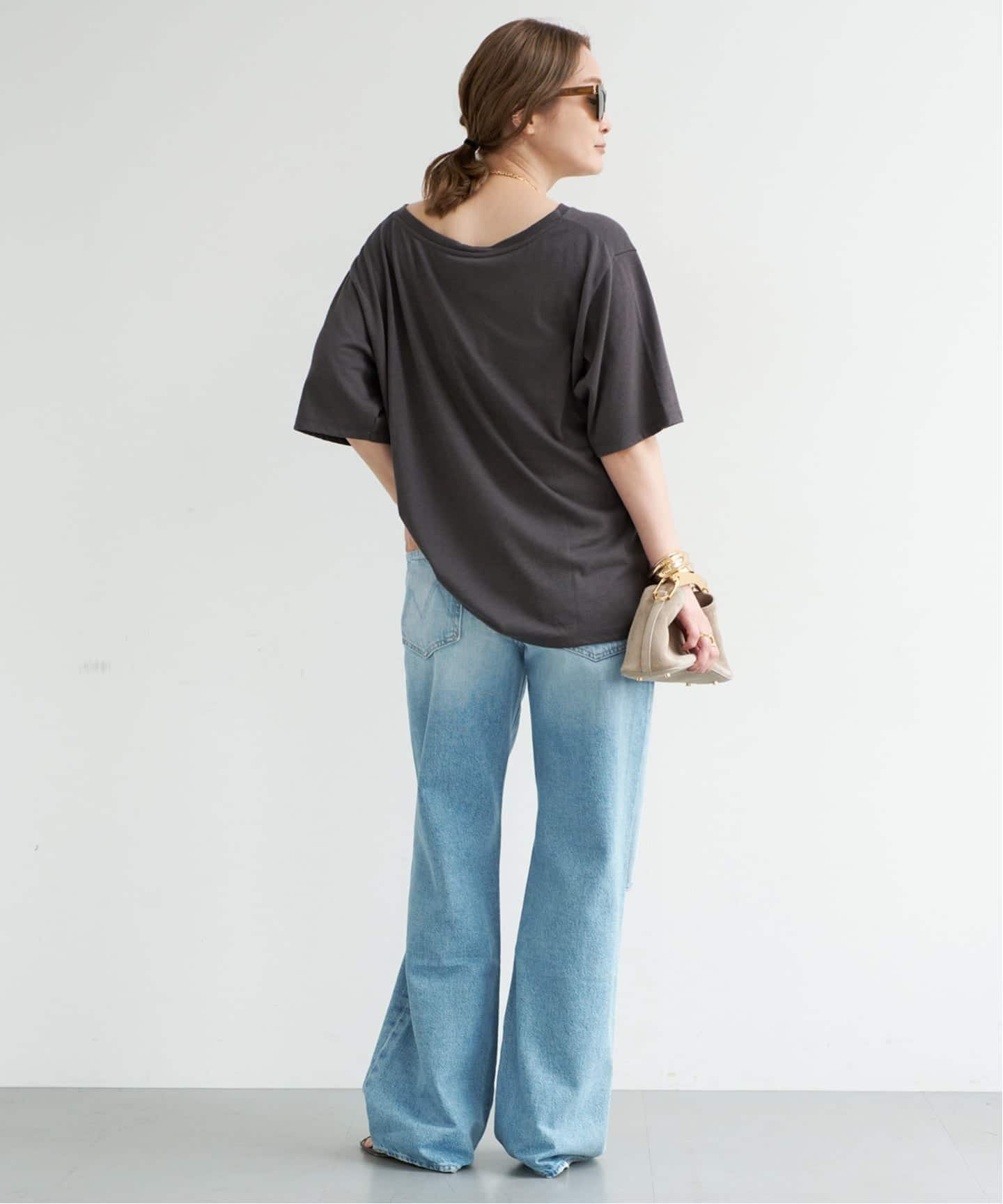 DeuxiemeClasse Co/R RelaxTシャツ グレー Co/R Relax Tシャツ（Tシャツ／カットソー）｜Deuxieme Classe