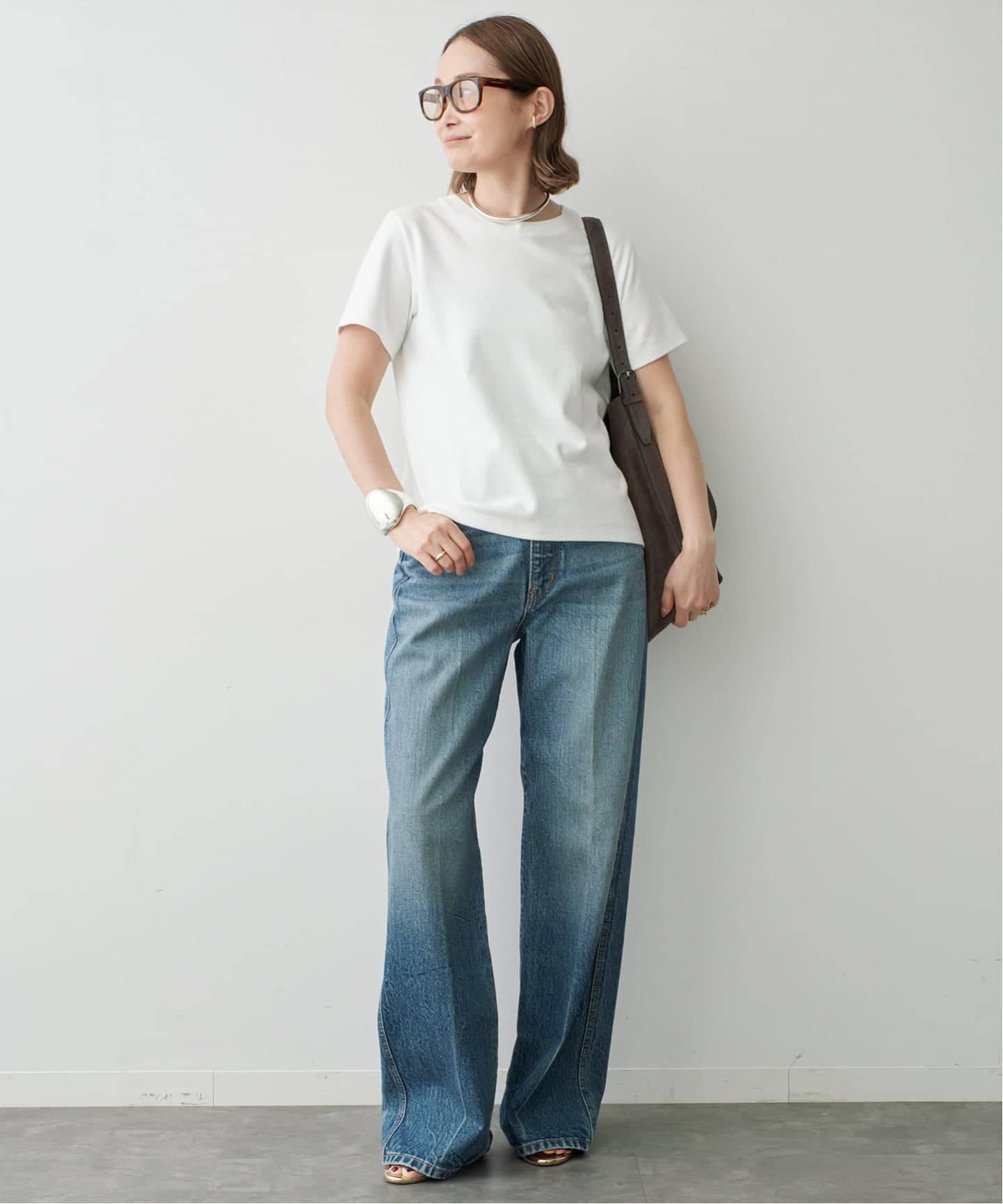【26SS新品】deuxieme classe Basic Tシャツ グレー Basic Tシャツ（Tシャツ／カットソー）｜Deuxieme Classe