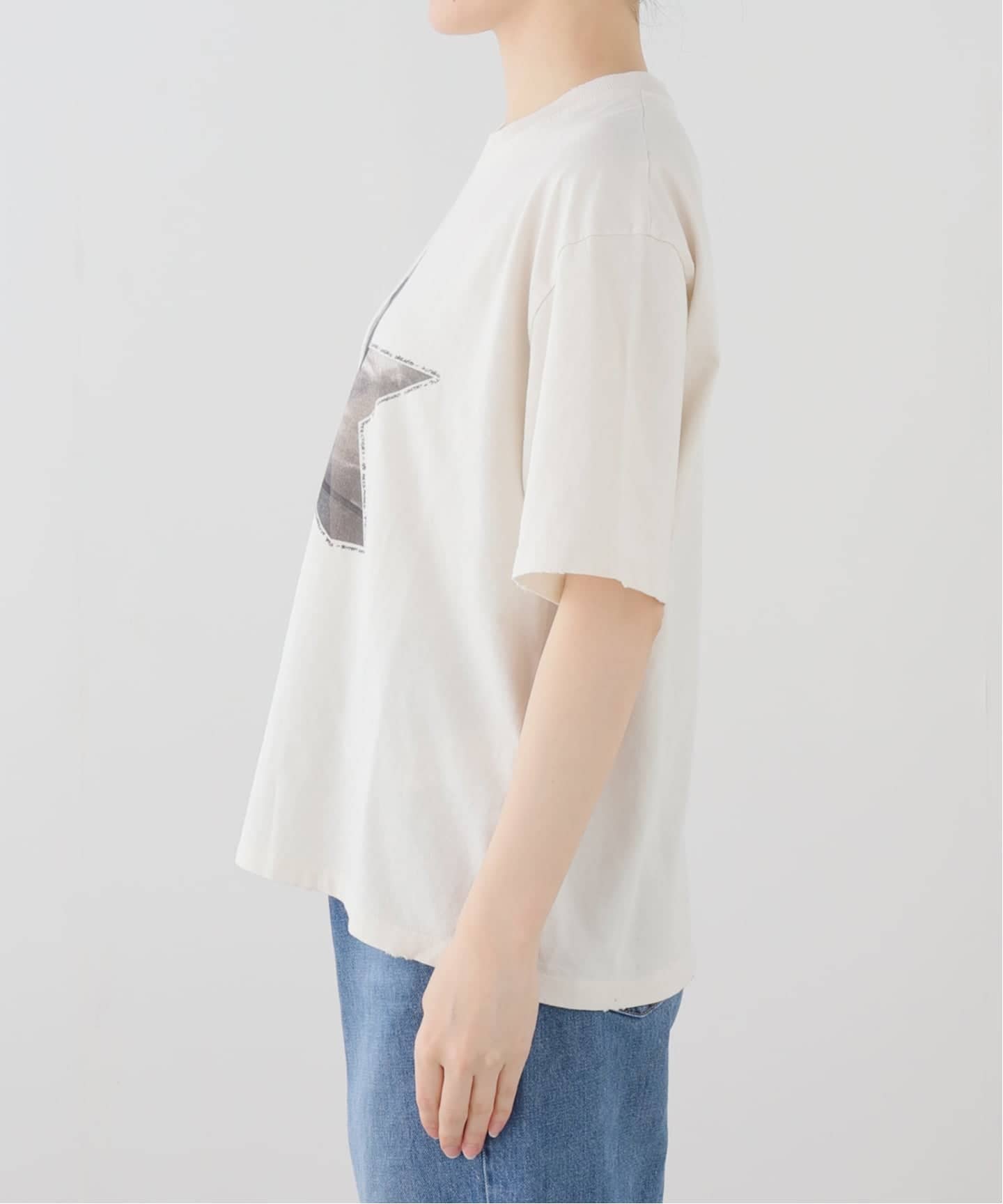 ◆新品未使用◆ドゥーズィエムクラス購入ゴールデングースTシャツ 霜降りグレー GOLDEN GOOSE / ゴールデングース】TSHIRT WITH PRINT（Tシャツ