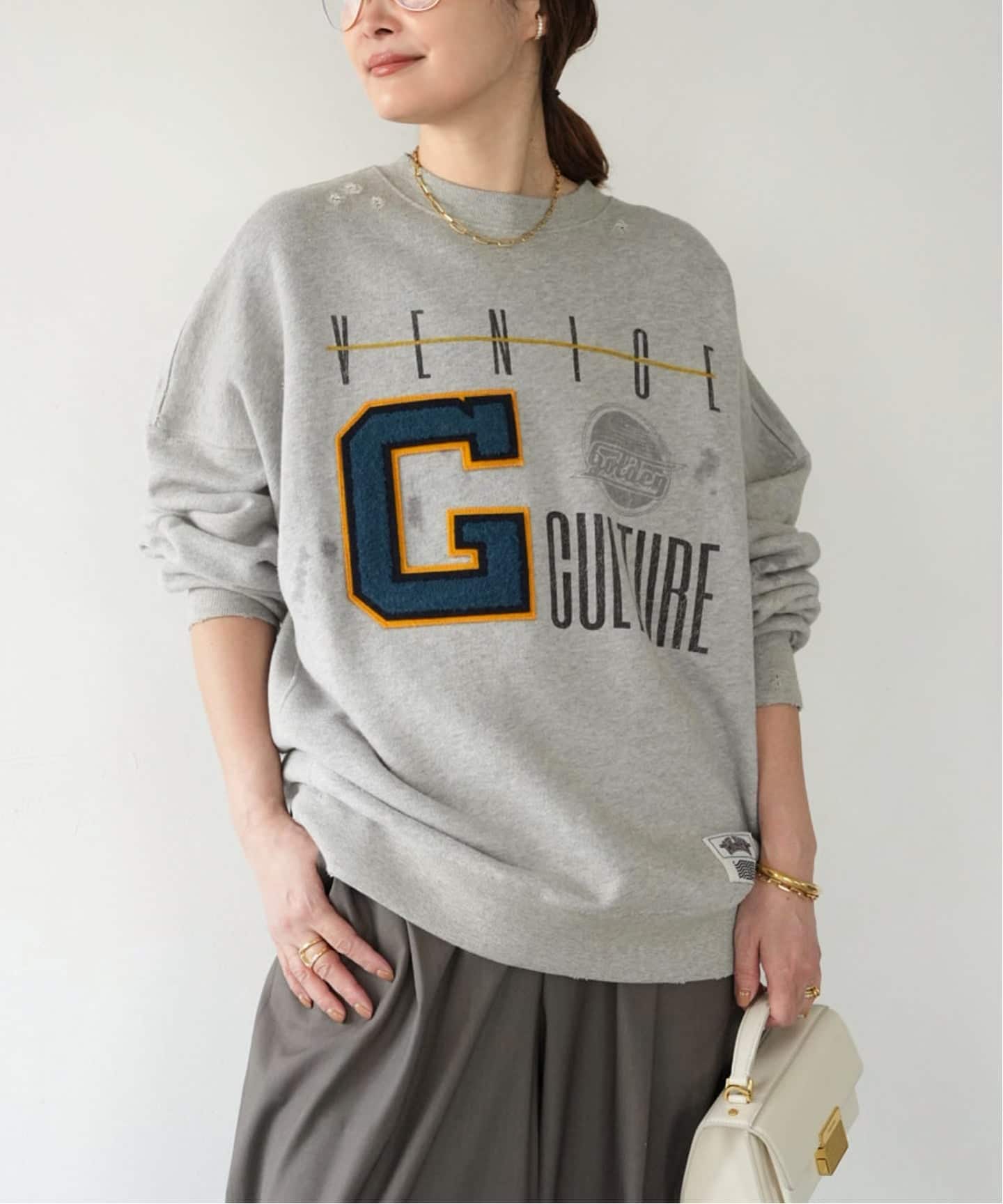 GOLDEN GOOSE / ゴールデングース】OVER COTTON SWEAT（スウェット