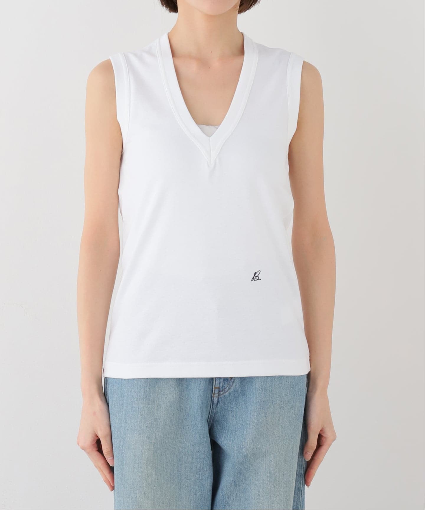 マディソンブルー　タンクトップ MADISONBLUE / マディソンブルー】DEEP V NECK TANK（タンクトップ