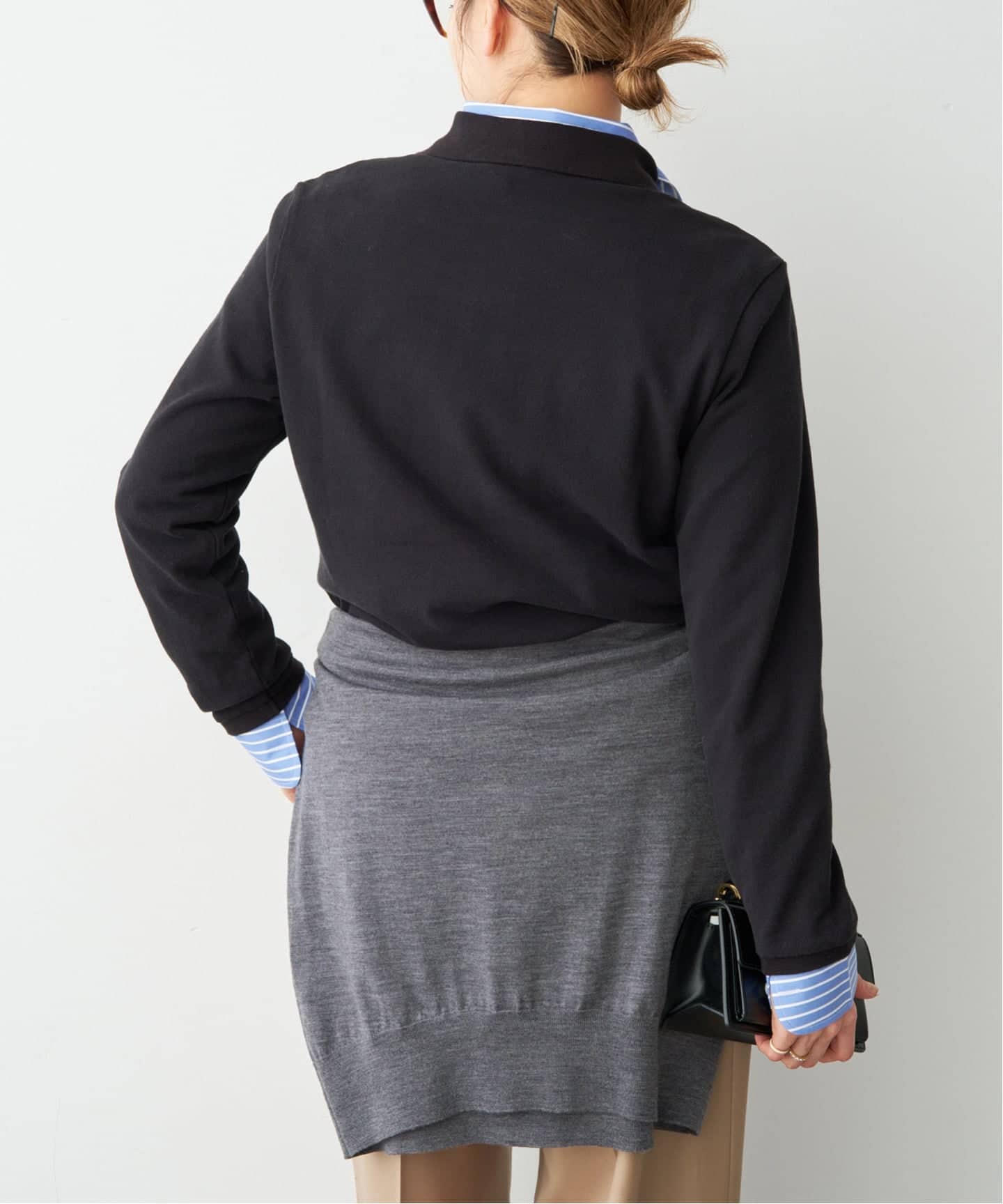 HOMME GIRLS/オムガールズ】Long Sleeve Pique ポロシャツ（ポロシャツ