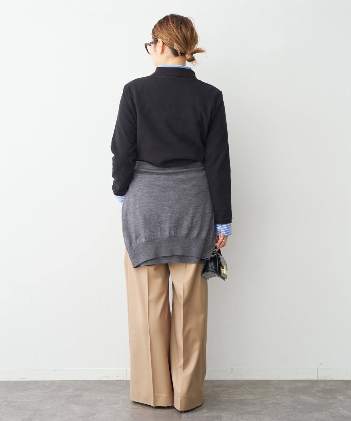 HOMME GIRLS/オムガールズ】Long Sleeve Pique ポロシャツ（ポロシャツ