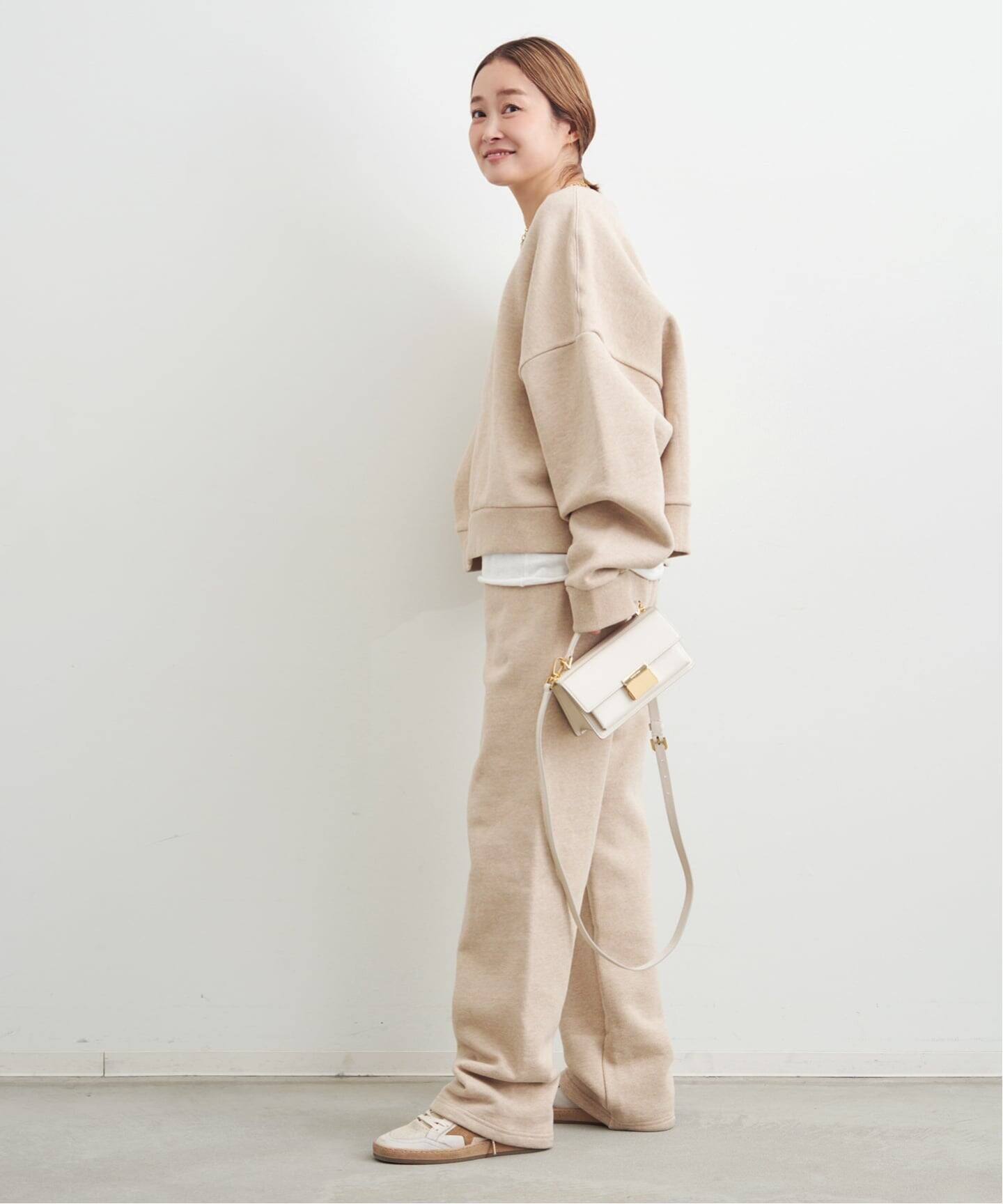 entire studios ベージュスウェット ENTIRE STUDIOS / エンタイアスタジオ】BOX CREW SWEAT（スウェット