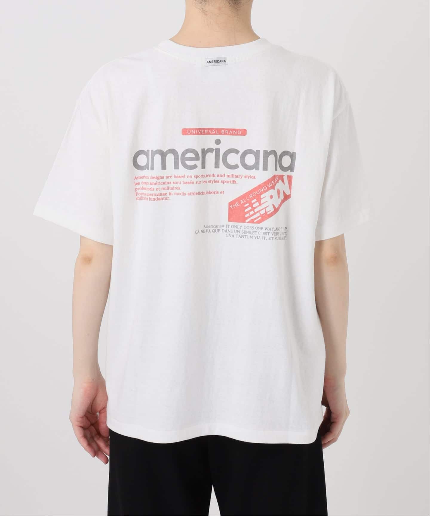 予約》【AMERICANA/アメリカーナ】TEE（Tシャツ／カットソー