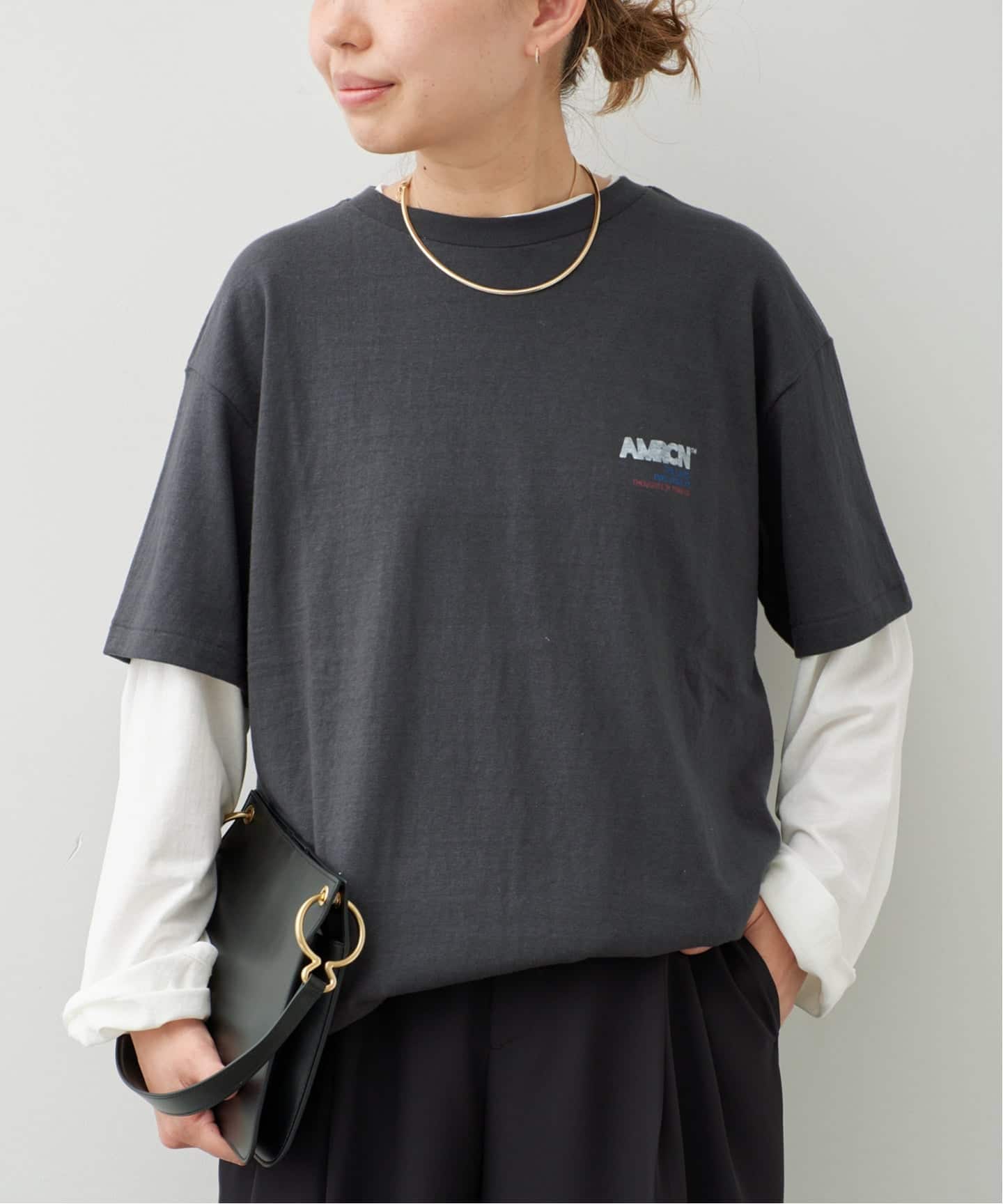 予約》【AMERICANA/アメリカーナ】AMRCN TEE（Tシャツ／カットソー