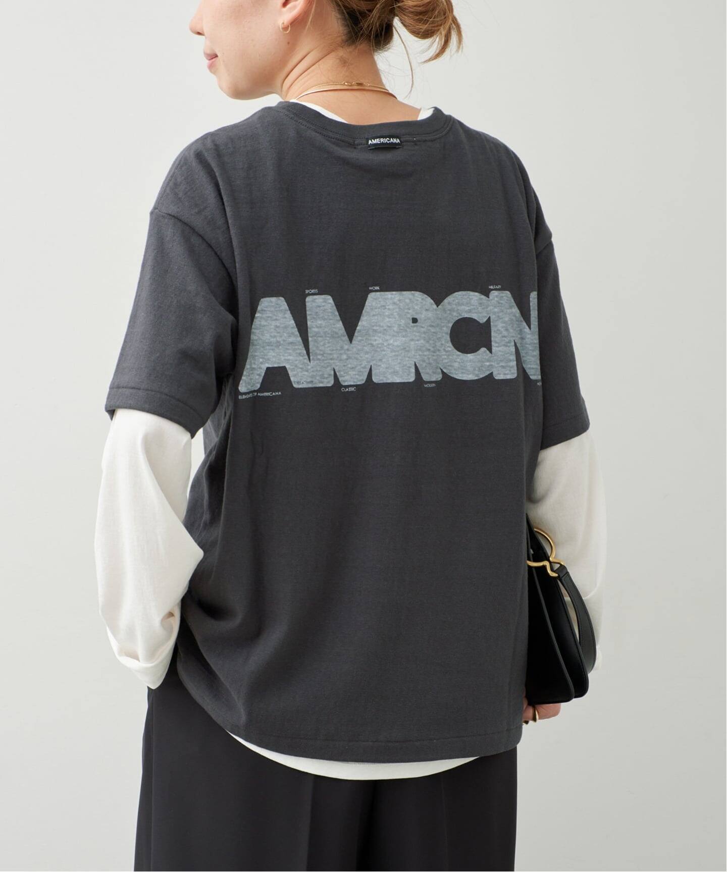 AMERICANA/アメリカーナ】AMRCN TEE（Tシャツ／カットソー）｜Deuxieme 