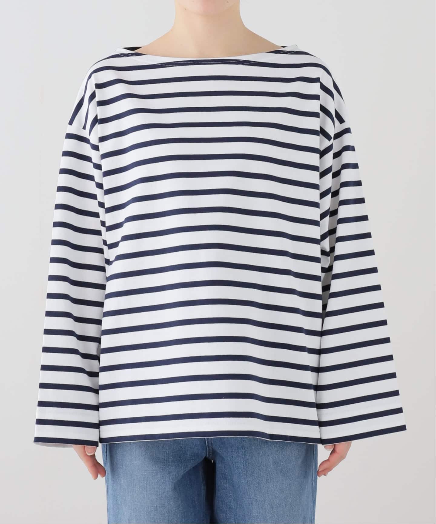 ROYAL MER/ロワイヤル メール】STRIPED BASQUESHIRT（Tシャツ