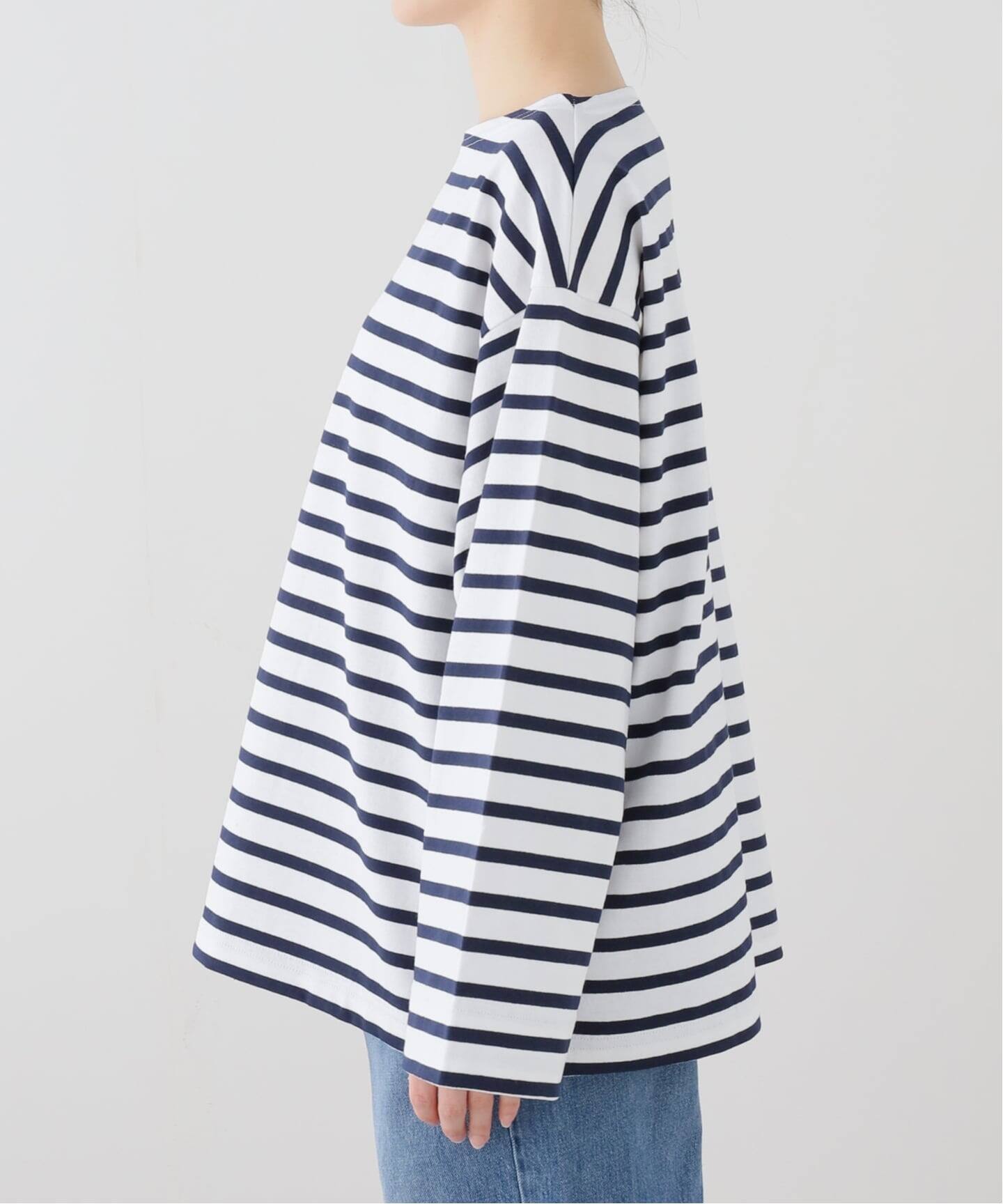 ROYAL MER/ロワイヤル メール】STRIPED BASQUESHIRT（Tシャツ