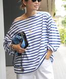 【ROYAL MER/ロワイヤル メール】STRIPED BASQUESHIRT