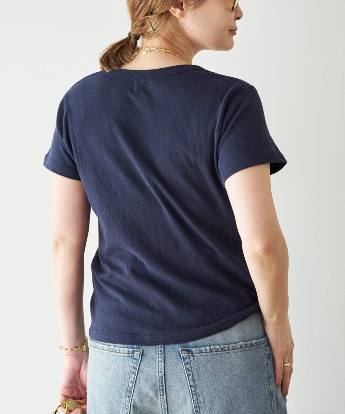 LE SET/ル セット】LAURA V NECK TEE（Tシャツ／カットソー