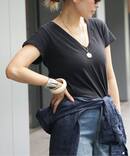 【LE SET/ル セット】LAURA V NECK TEE