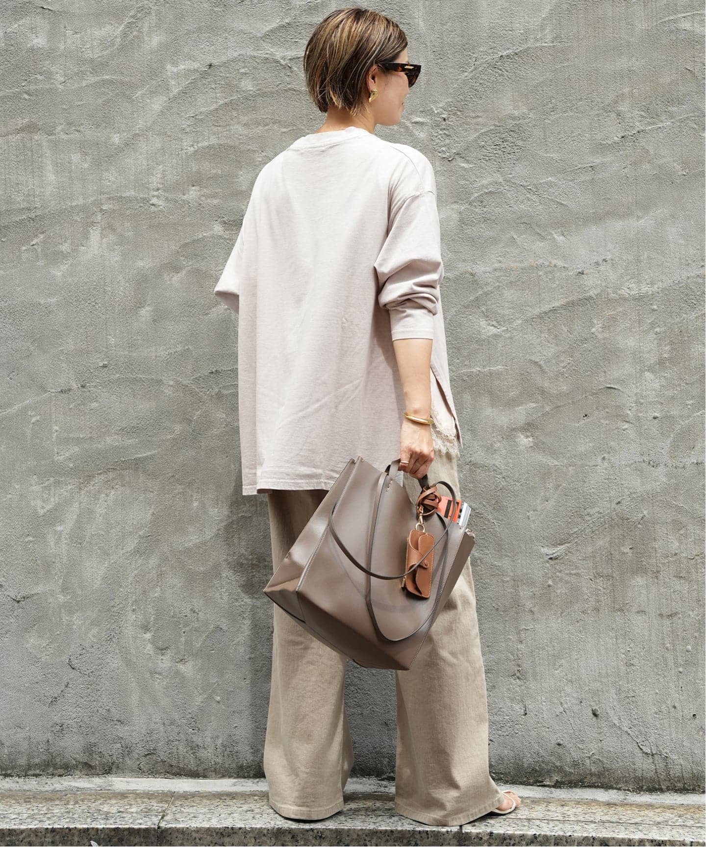CALUX/キャラクス】SIDE-SLIT ロングスリーブ Tシャツ（Tシャツ