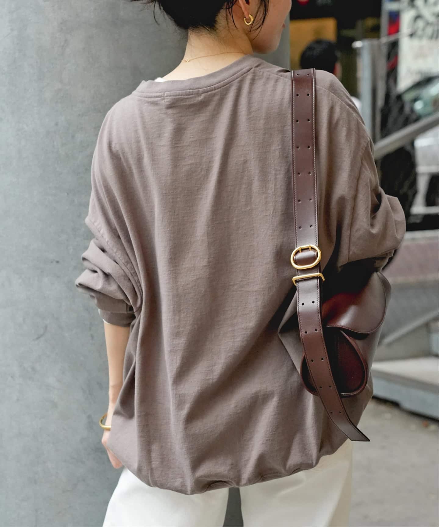 CALUX/キャラクス】RIB ロングスリーブ Tシャツ（Tシャツ／カットソー