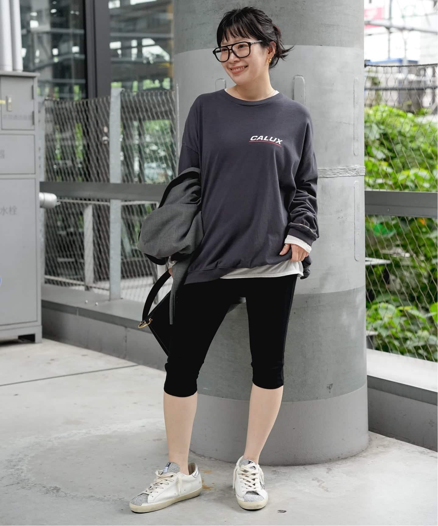 CALUX/キャラクス】RIB LOGO ロングスリーブ Tシャツ（Tシャツ