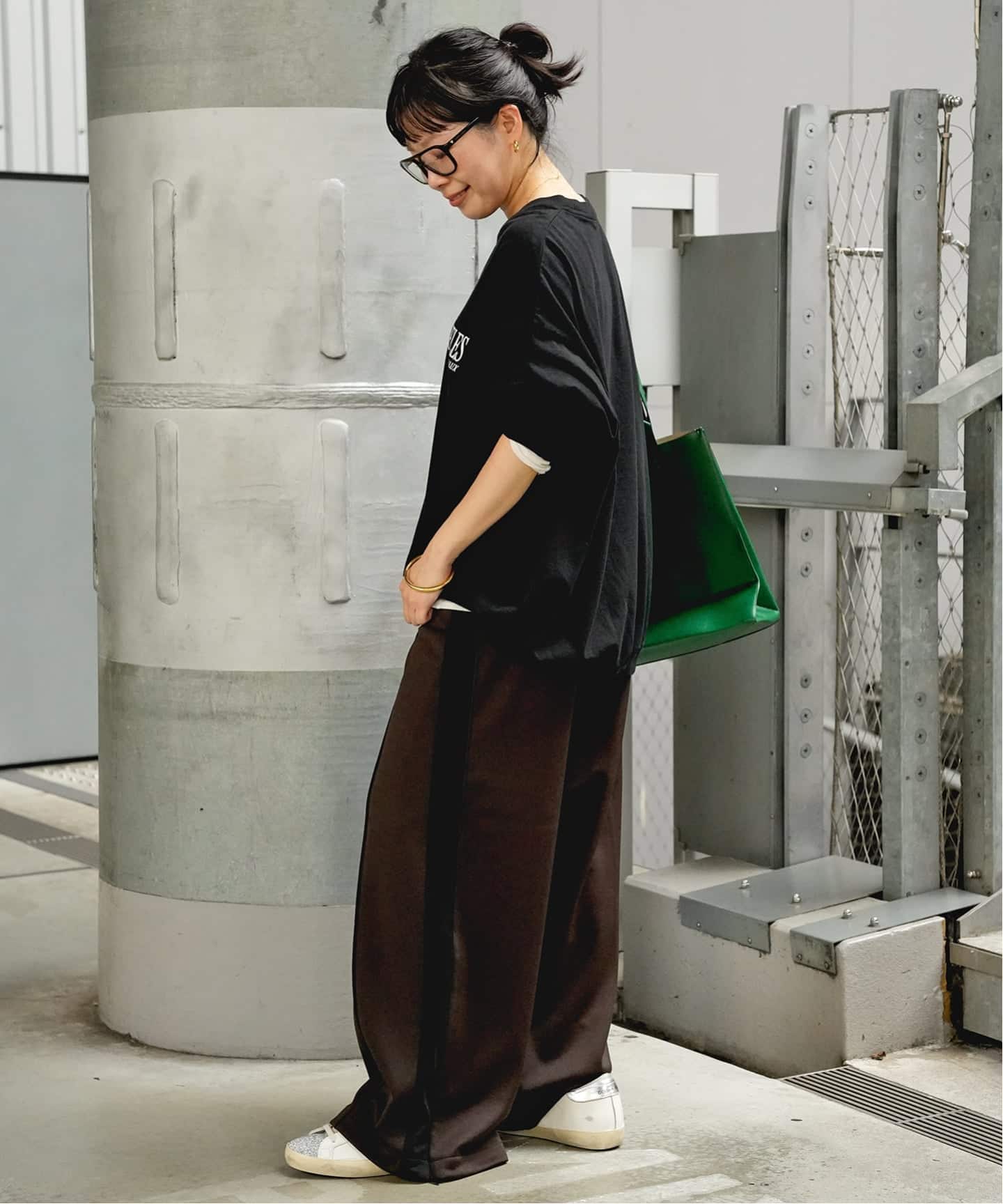 CALUX/キャラクス】RIB LOGO ロングスリーブ Tシャツ（Tシャツ