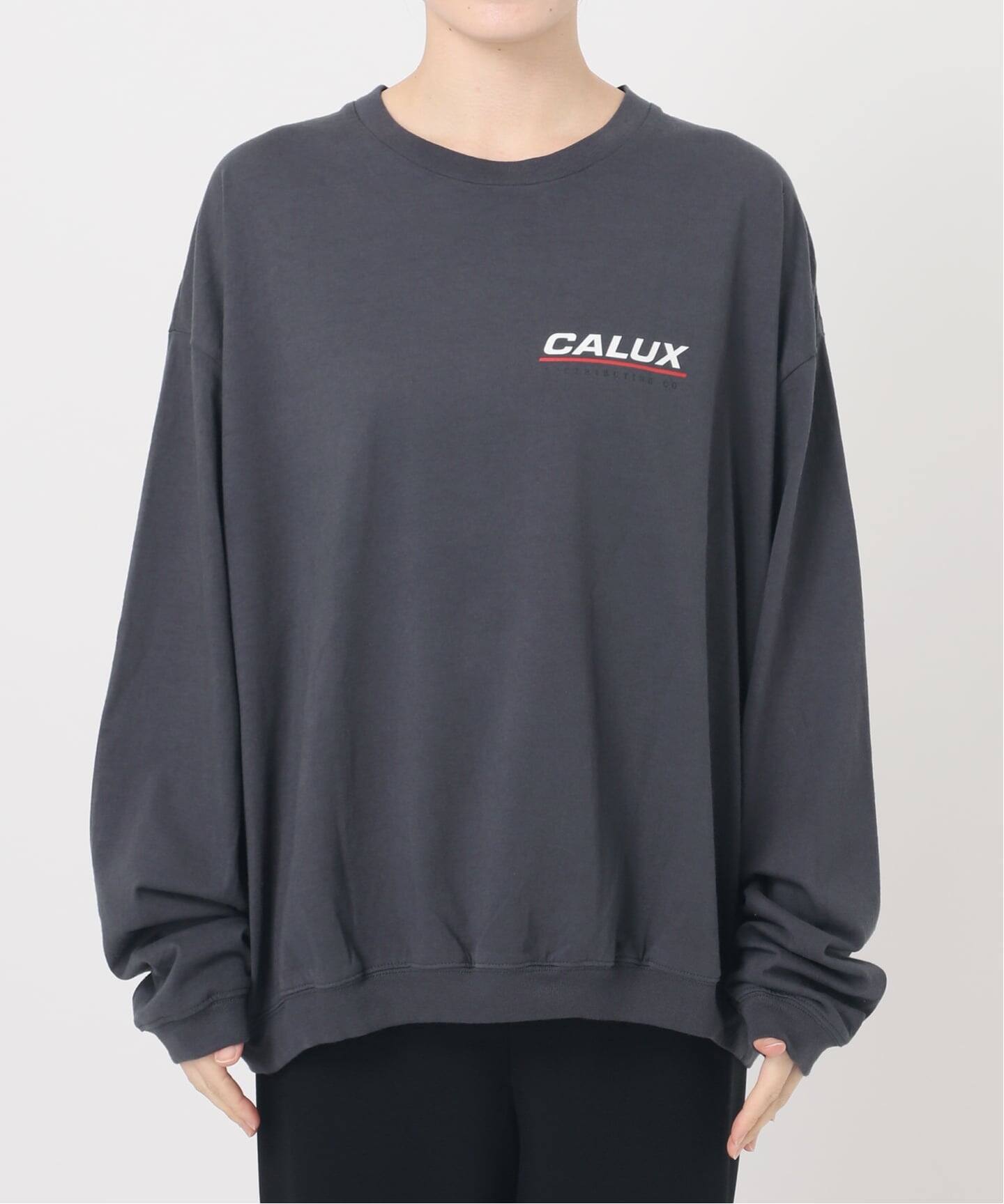 CALUX/キャラクス】RIB LOGO ロングスリーブ Tシャツ（Tシャツ 