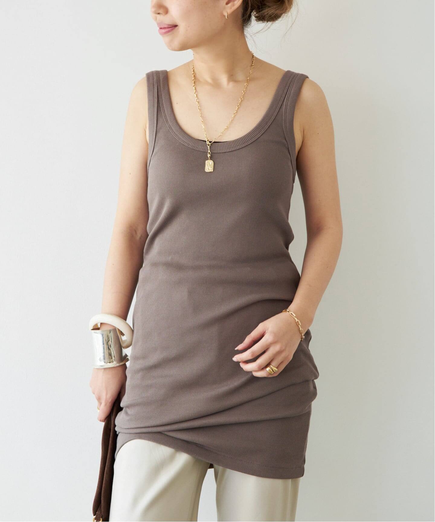 Raspail/ラスパイユ】 Long TANK TOP（タンクトップ）｜Deuxieme