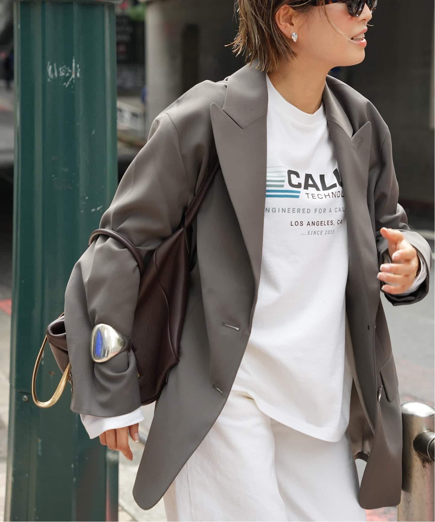 CALUX/キャラクス】BIG ロングスリーブ Tシャツ（Tシャツ／カットソー