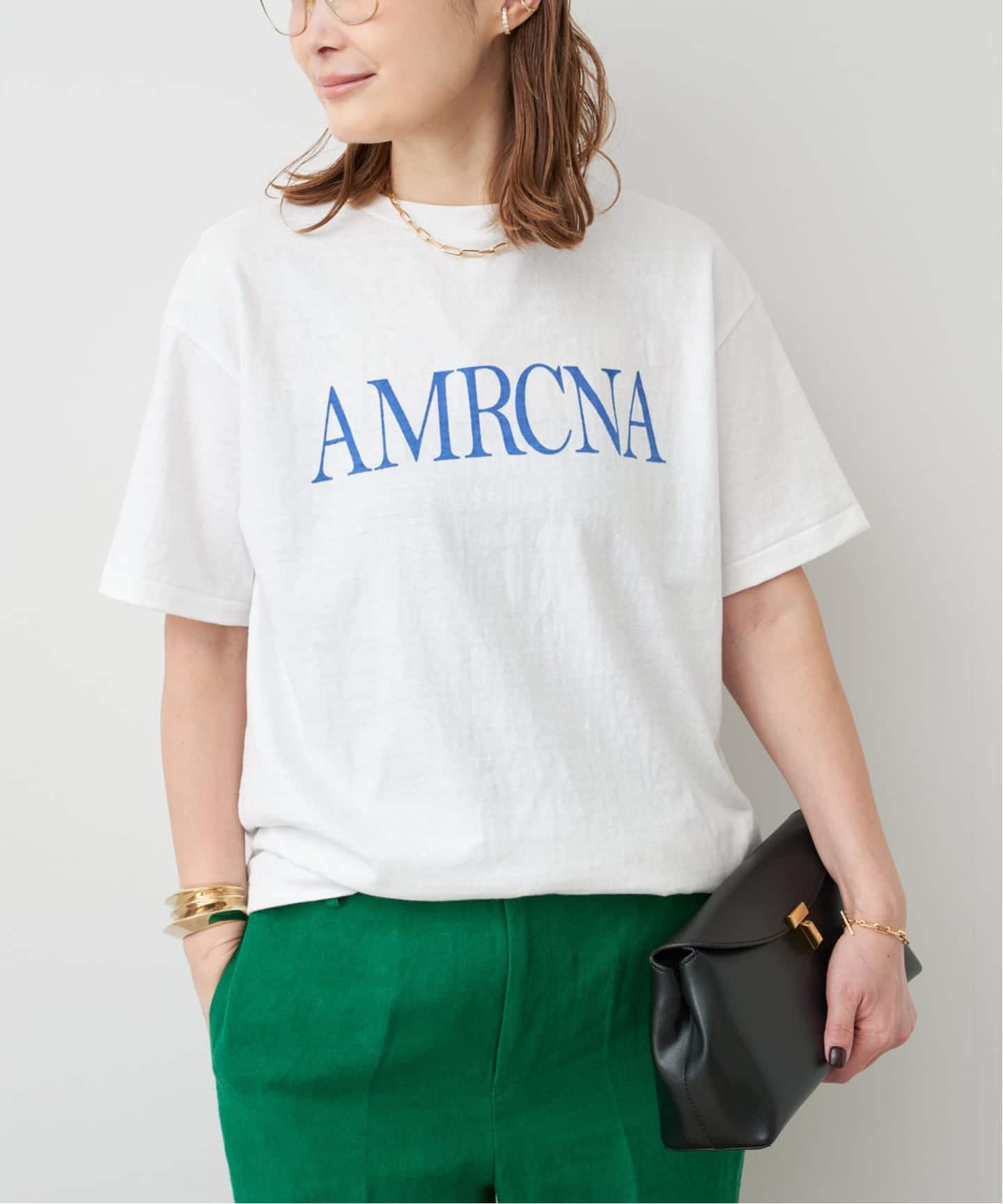 AMERICANA/アメリカーナ】AMRCNA TEE（Tシャツ／カットソー