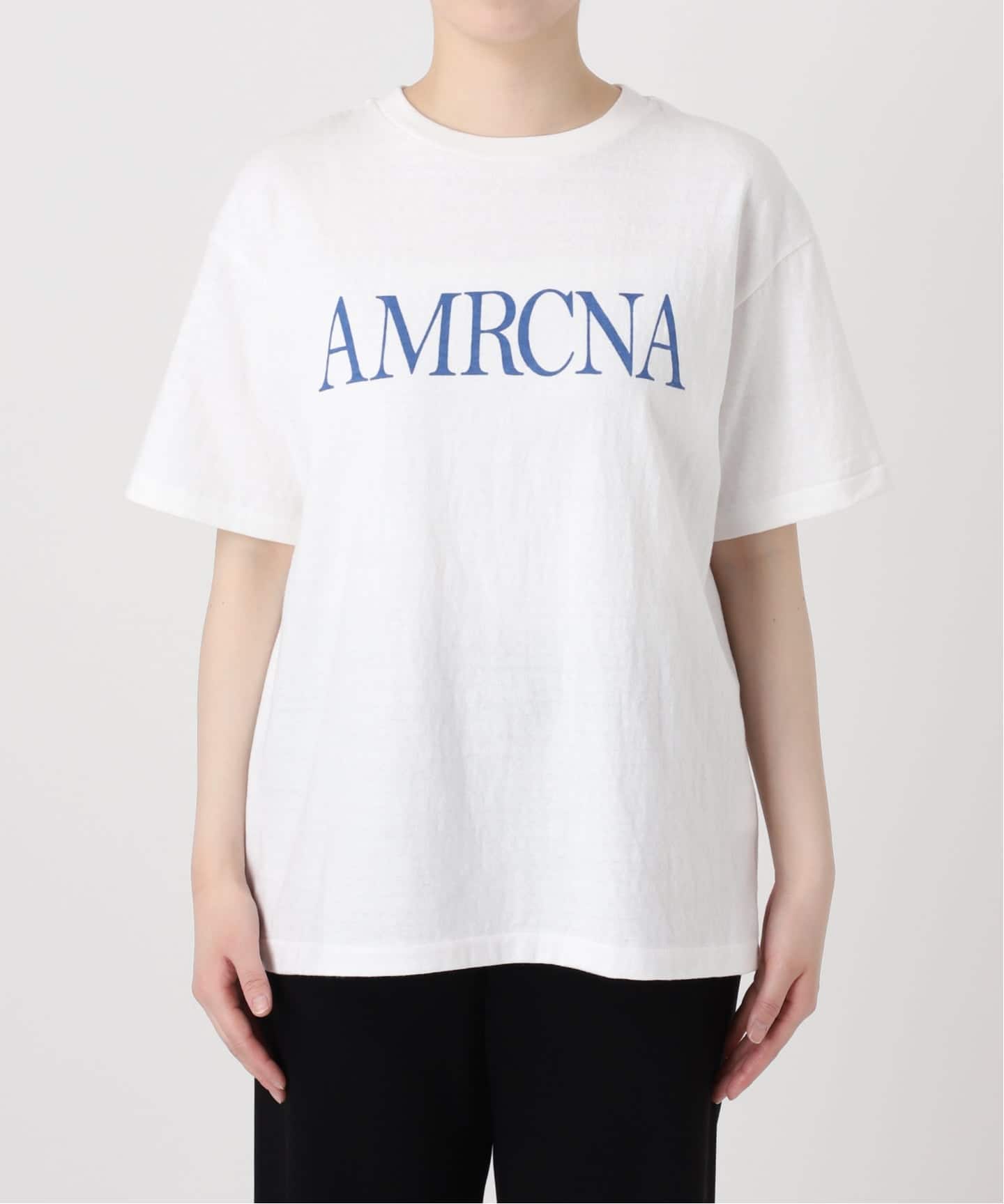 Deuxieme Classe 別注　アメリカーナ　BIGTシャツ　ホワイト AMERICANA/アメリカーナ】 LOGO TEE（Tシャツ／カットソー）｜Deuxieme