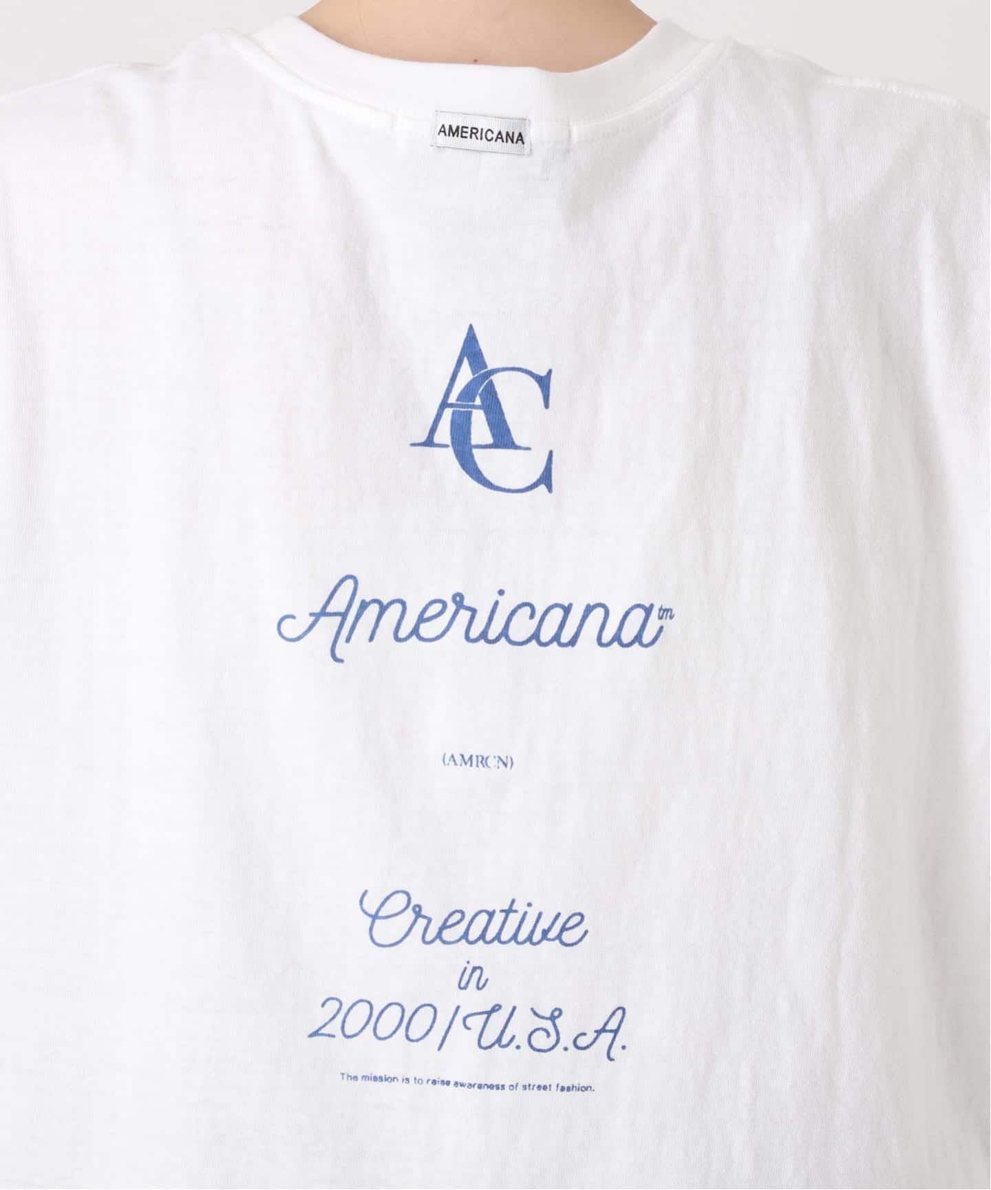 AMERICANA/アメリカーナ】AMRCNA TEE（Tシャツ／カットソー