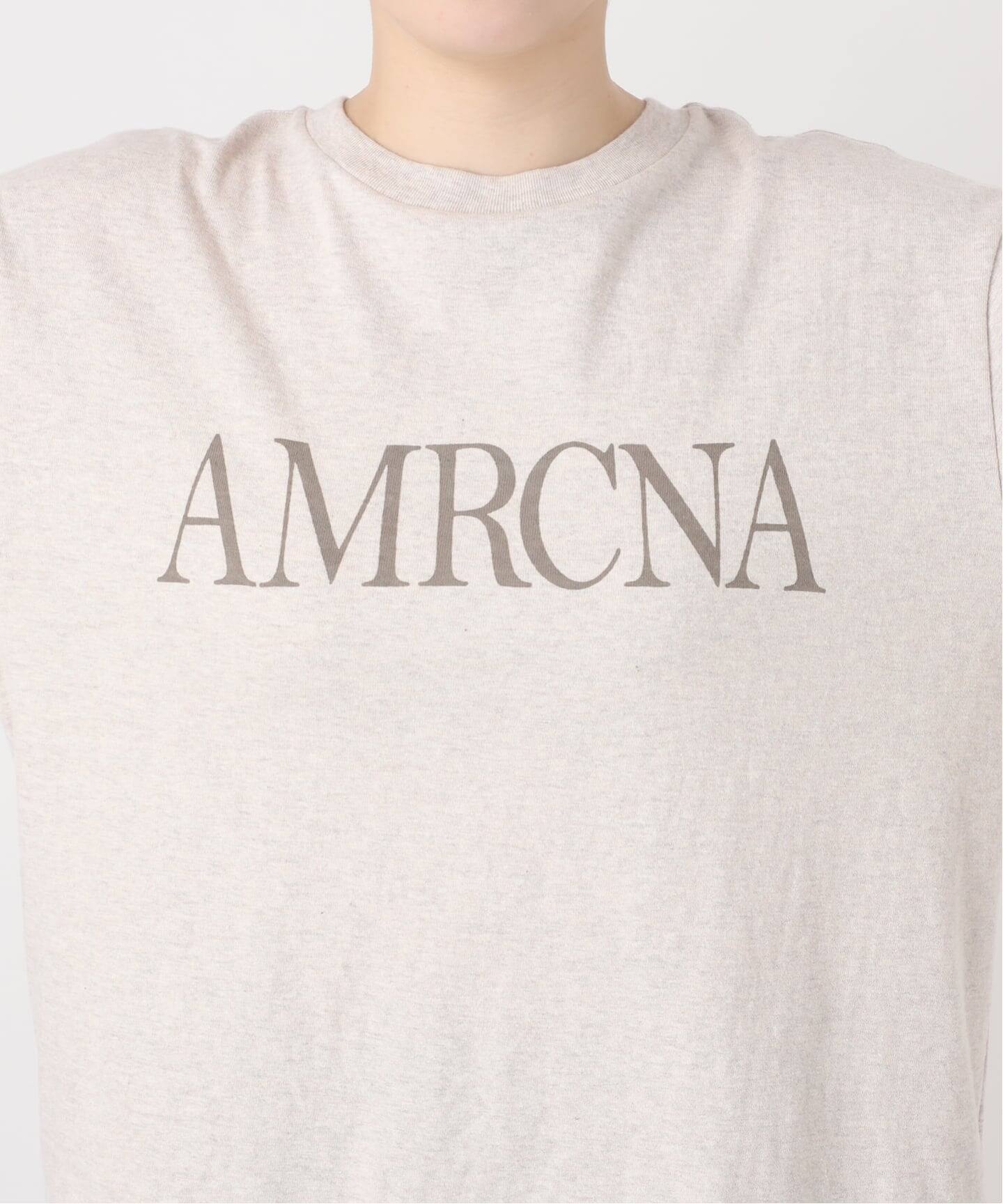 【未使用・タグ付】AMERICANA LOGO TEE/ベージュ AMERICANA（アメリカーナ） tシャツ 追加「AMERICANA/アメリカーナ