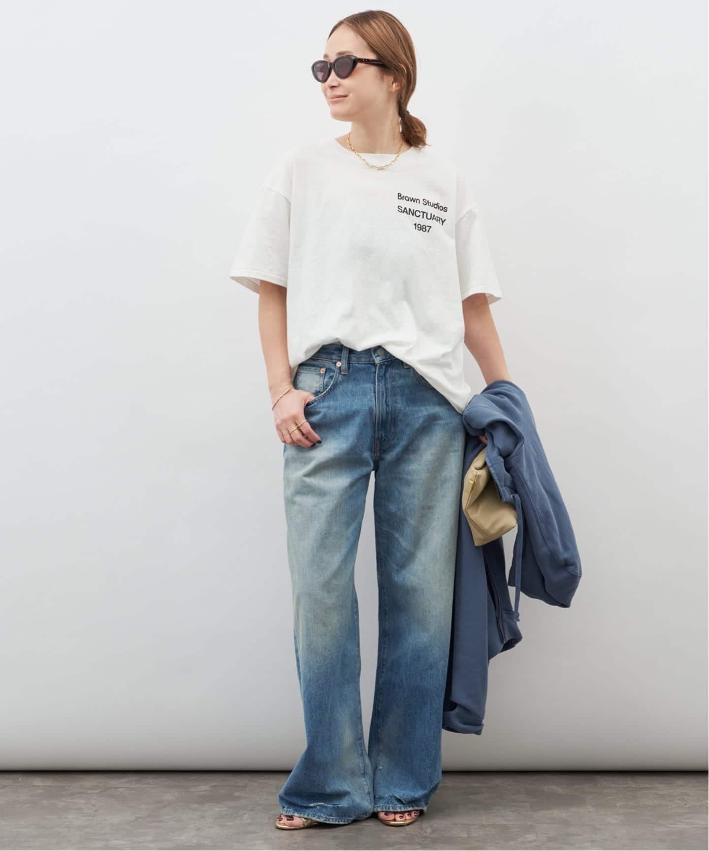 ドゥーズィエムクラス　BRAWN ブラウン　ロゴTシャツ　ブラック　新品未使用 予約》追加【BRAWN/ブラウン】 LOGO Tシャツ（Tシャツ／カットソー