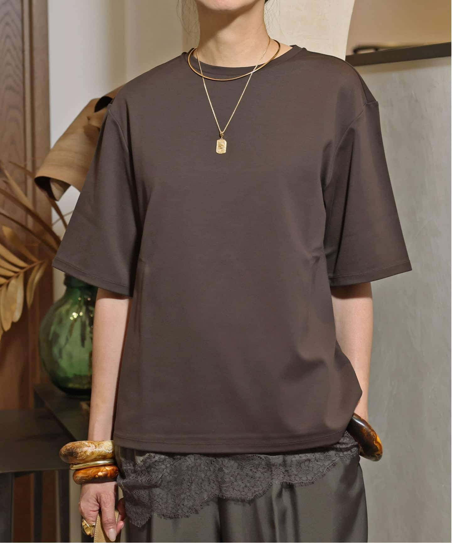 タグ付き新品＊ドゥーズィエムクラス コルピエロ UネックTシャツ 予約》【Col Pierrot/コル ピエロ】BIG Tシャツ（Tシャツ／カットソー