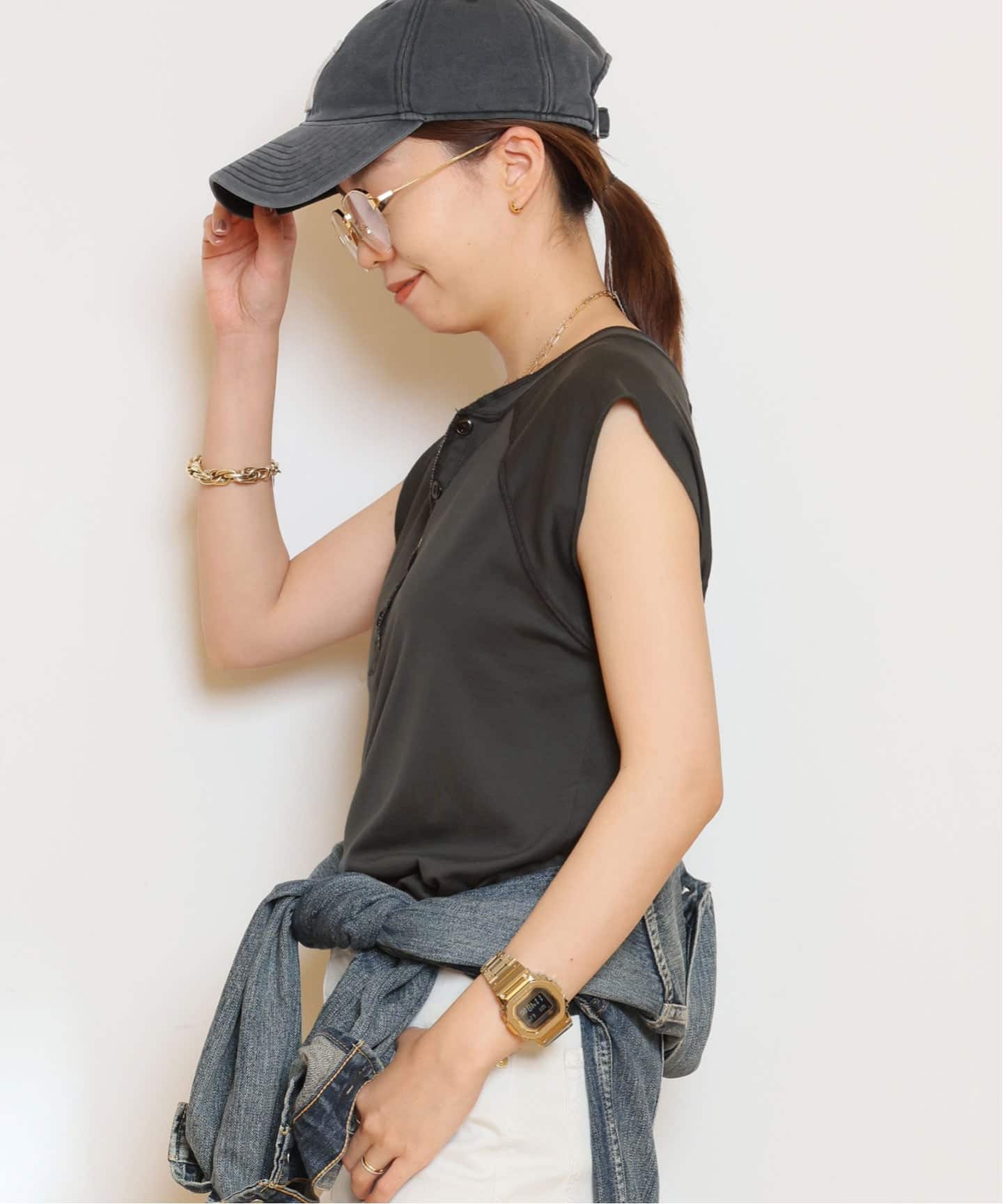 HENLY ノースリーブTシャツ（Tシャツ／カットソー）｜MUSE de Deuxieme