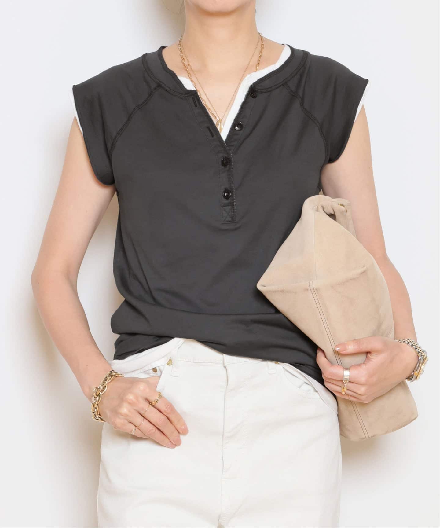 HENLY ノースリーブTシャツ（Tシャツ／カットソー）｜MUSE de Deuxieme