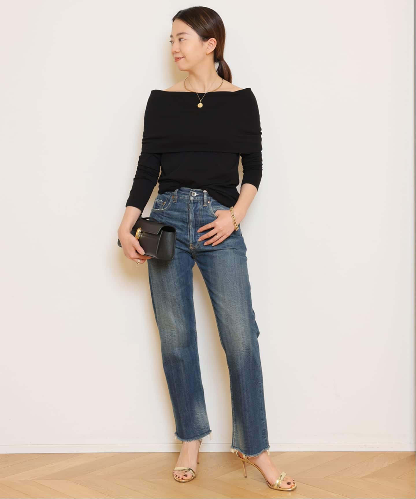 Draped Off Shoulder プルオーバー（Tシャツ／カットソー）｜MUSE de