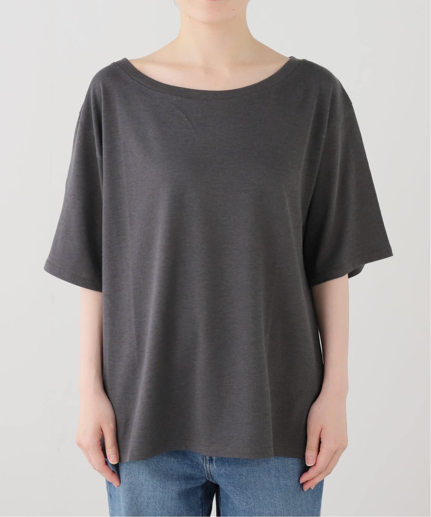 Deuxieme Classe Co/R Relax Tシャツ　グレー Co/R Relax Tシャツ（Tシャツ／カットソー）｜MUSE de Deuxieme Classe