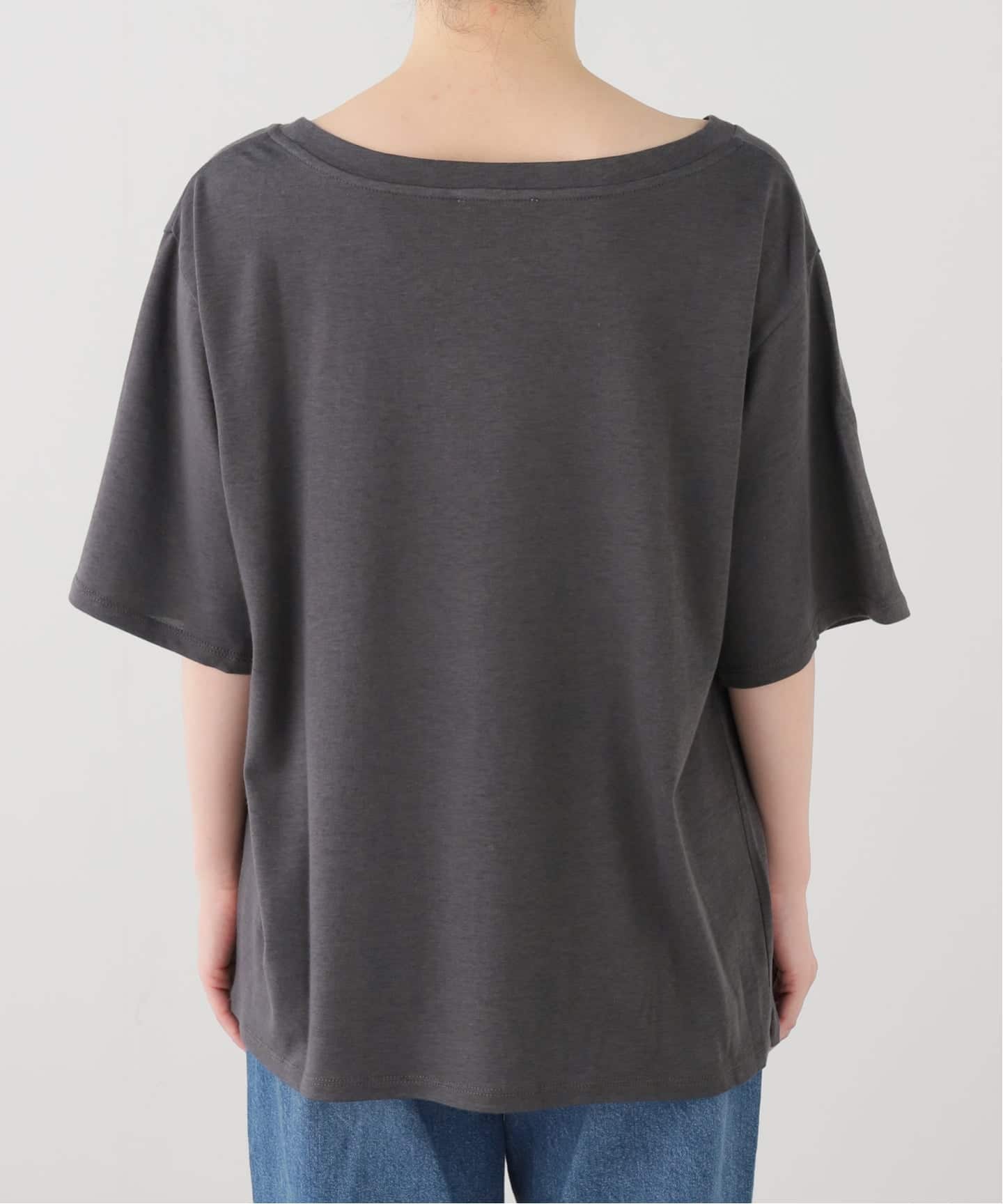 Deuxieme Classe * Co/R Relax Tシャツ グレー Co/R Relax Tシャツ（Tシャツ／カットソー）｜MUSE de Deuxieme Classe