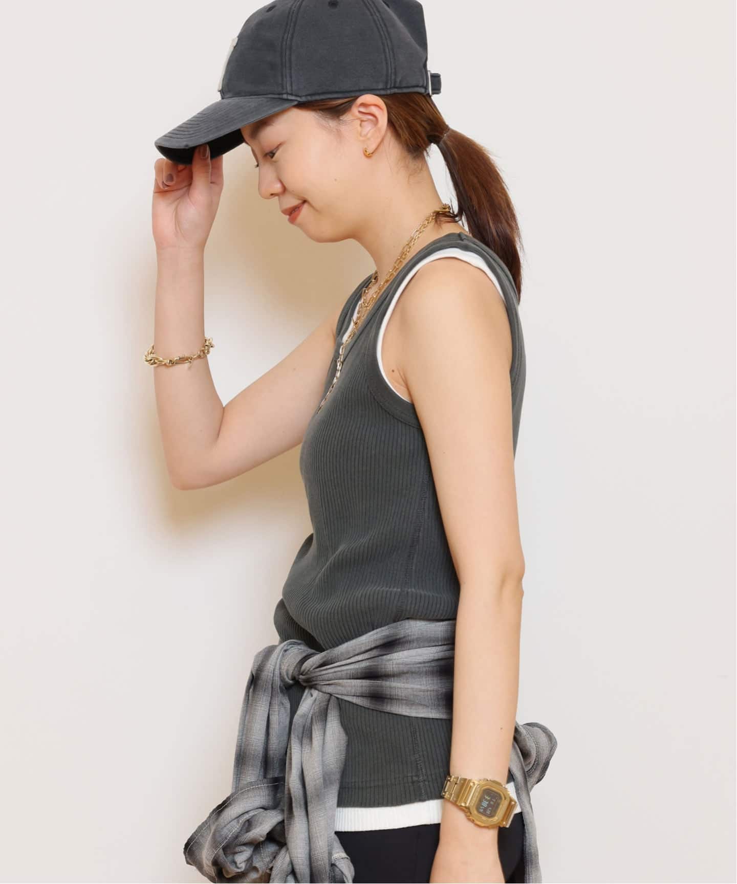 JOHNBULL/ジョンブル】ピグメントハリヌキTANKTOP（タンクトップ