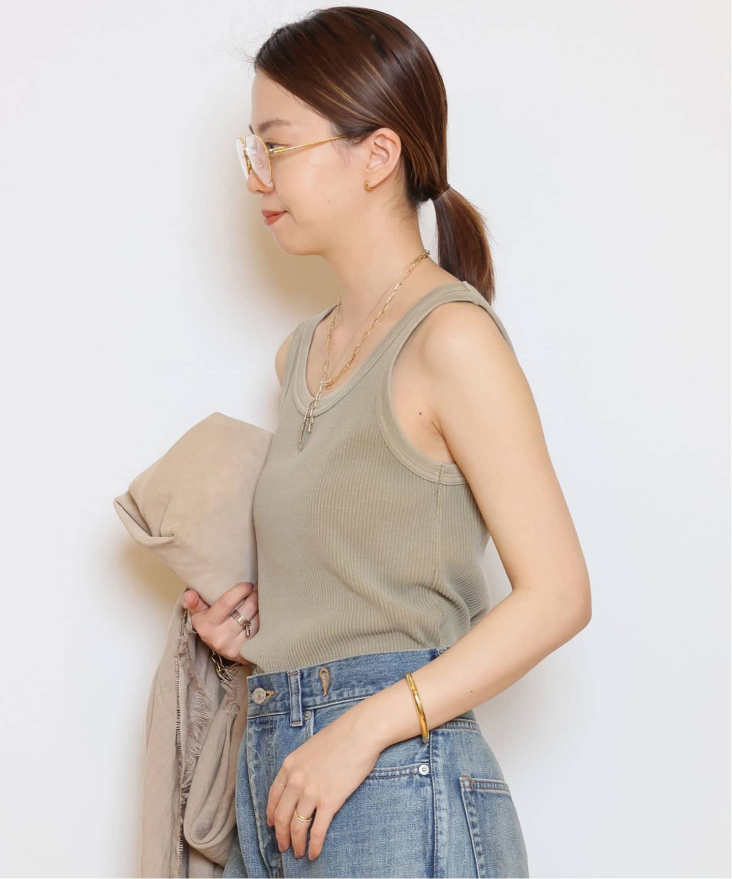 JOHNBULL/ジョンブル】ピグメントハリヌキTANKTOP（タンクトップ