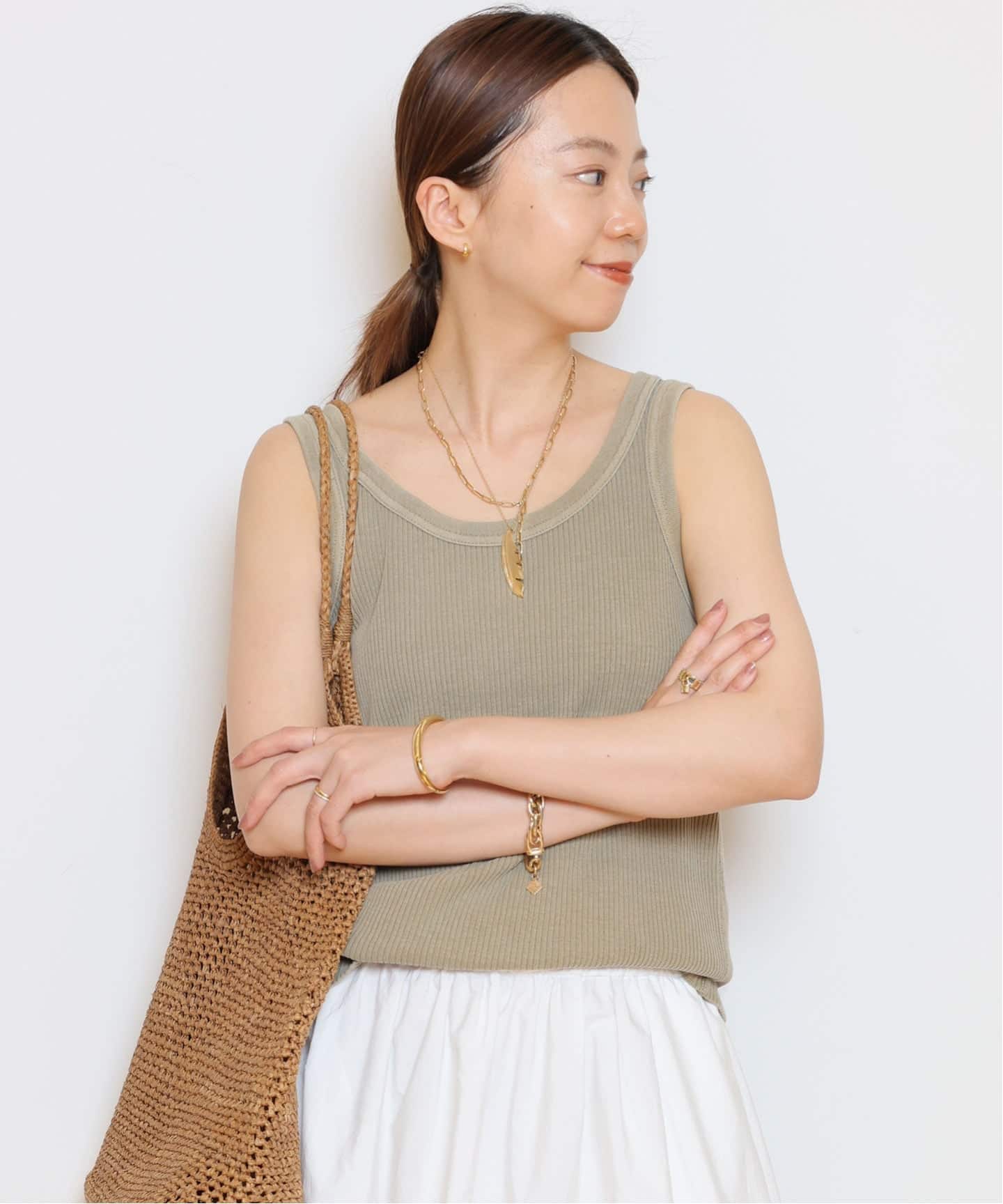 JOHNBULL/ジョンブル】ピグメントハリヌキTANKTOP（タンクトップ