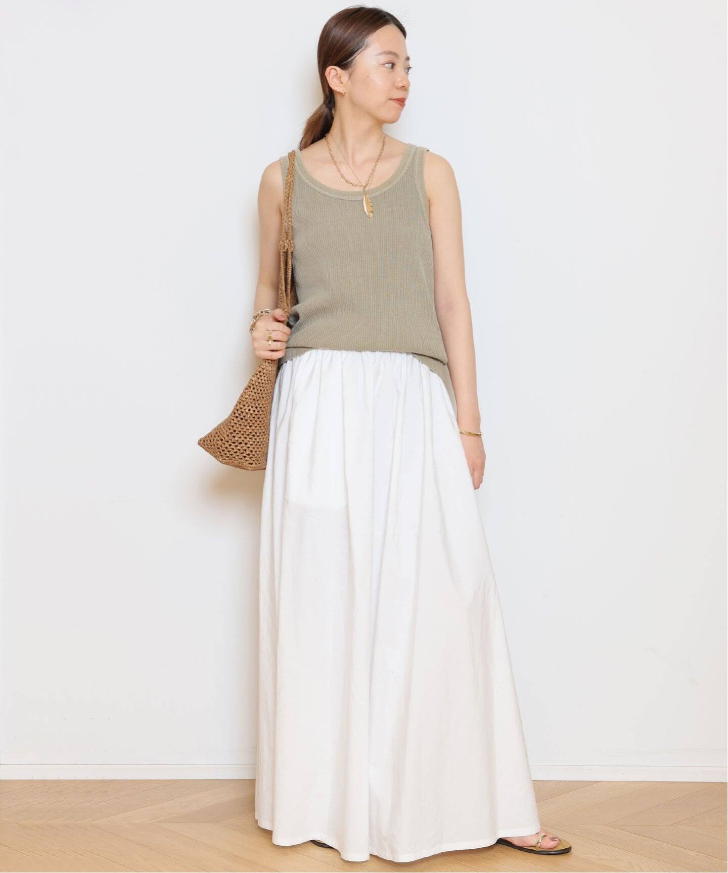 MUSE de Deuxieme Classe JOHNBULL タンクトップ JOHNBULL/ジョンブル】ピグメントハリヌキTANKTOP（タンクトップ