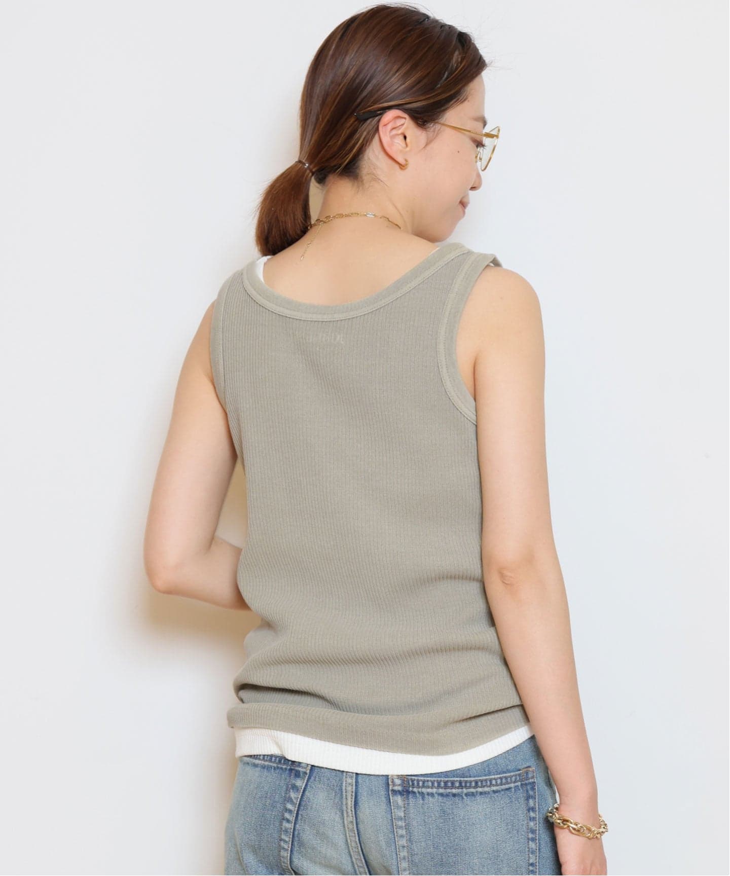 JOHNBULL/ジョンブル】ピグメントハリヌキTANKTOP（タンクトップ