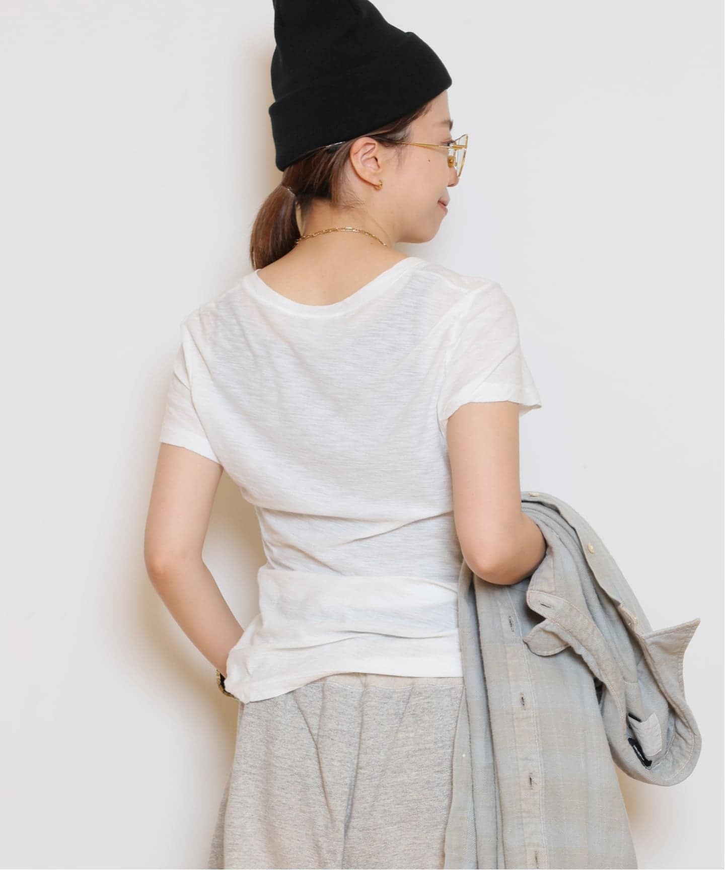 JAMES PERSE/ジェームス パース】V/N Tシャツ（Tシャツ／カットソー