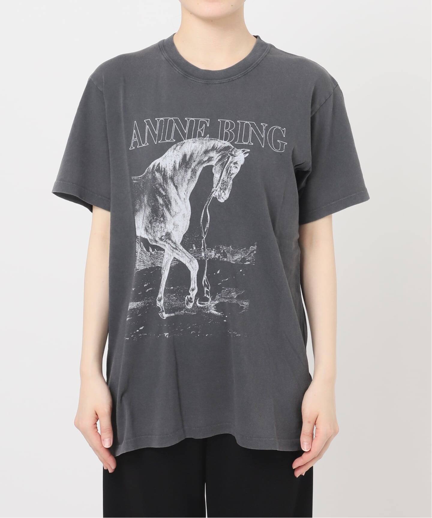 ANINE BING/アニン ビン】HORSE PRINT Tシャツ（Tシャツ／カットソー